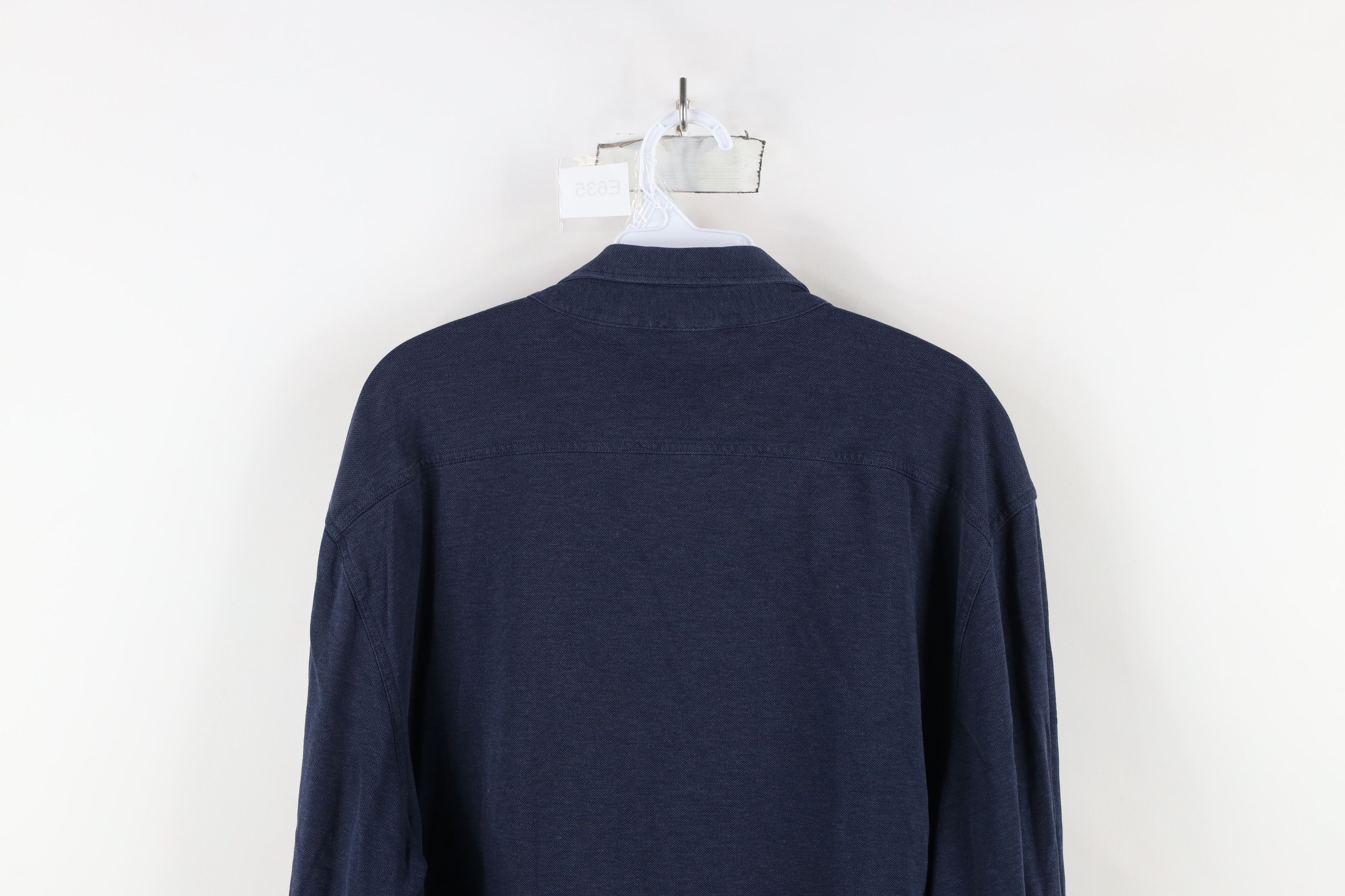 Brooks Brothers × Vintage Brooks Brothers Pique Cotton Collared Button Down Shirt Blue Size US XL / EU 56 / 4 - 8 Thumbnail
