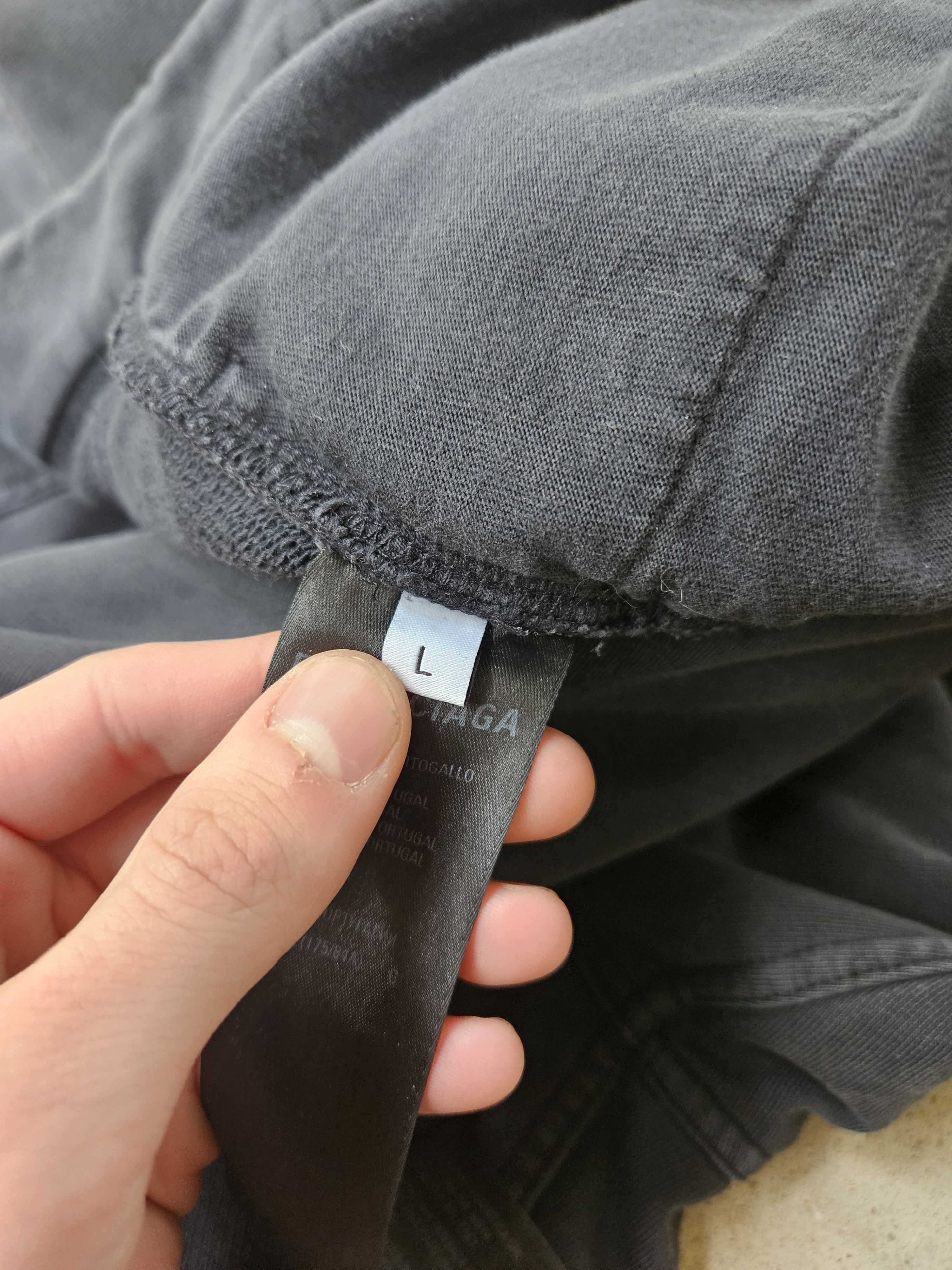 Balenciaga FW22 Gray Trompe-l'œil Denim Print Sweatpants Size US 40 / EU 56 - 10 Thumbnail