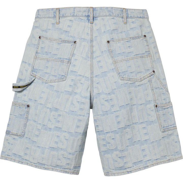 Supreme Supreme Repeat Jacquard Double Knee Denim Short SS26 Size US 34 / EU 50 - 2 Thumbnail
