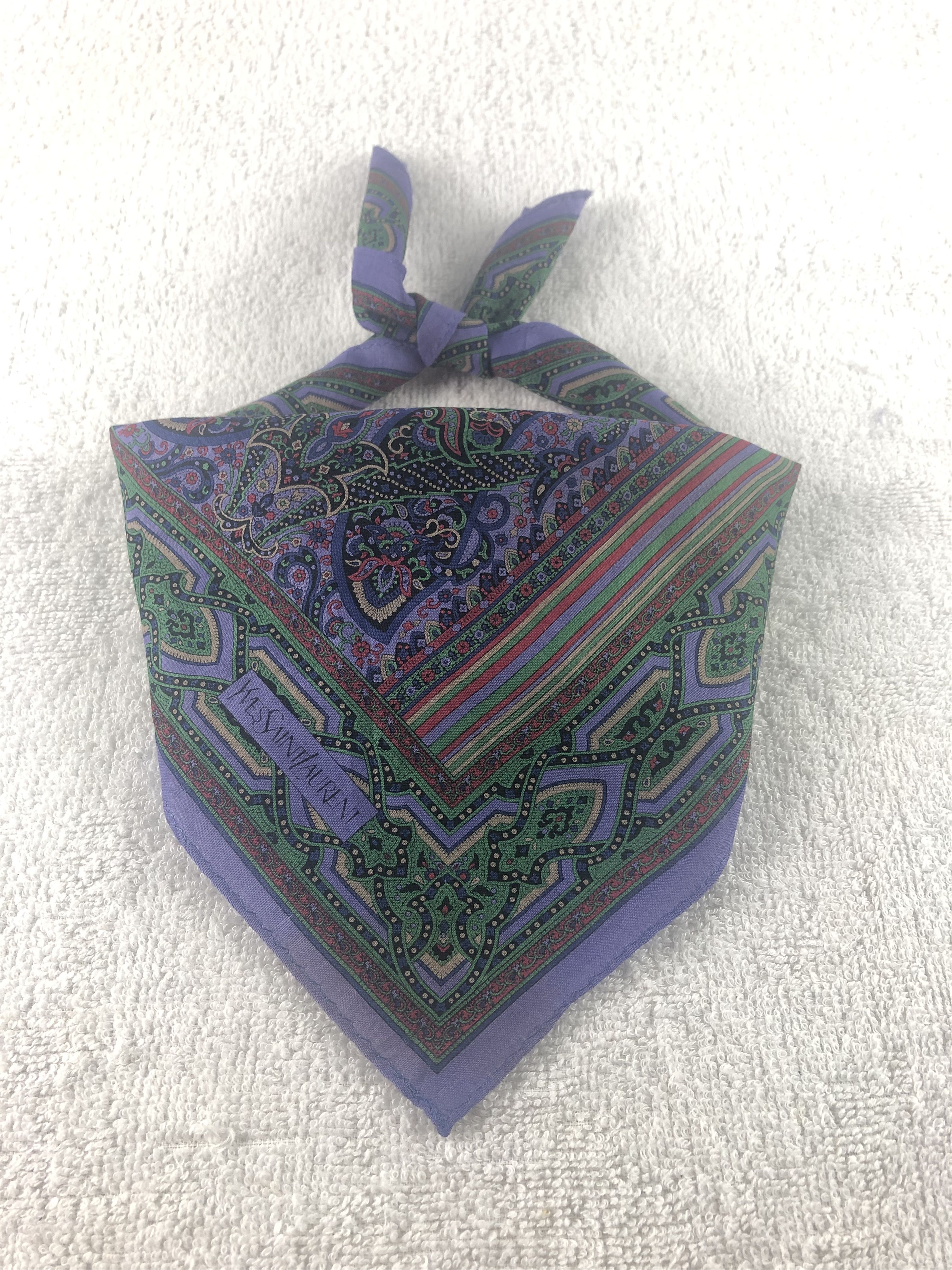 Yves Saint Laurent Yves Saint Laurent Handkerchief / Bandana / Neckerchief Size ONE SIZE - 2 Thumbnail