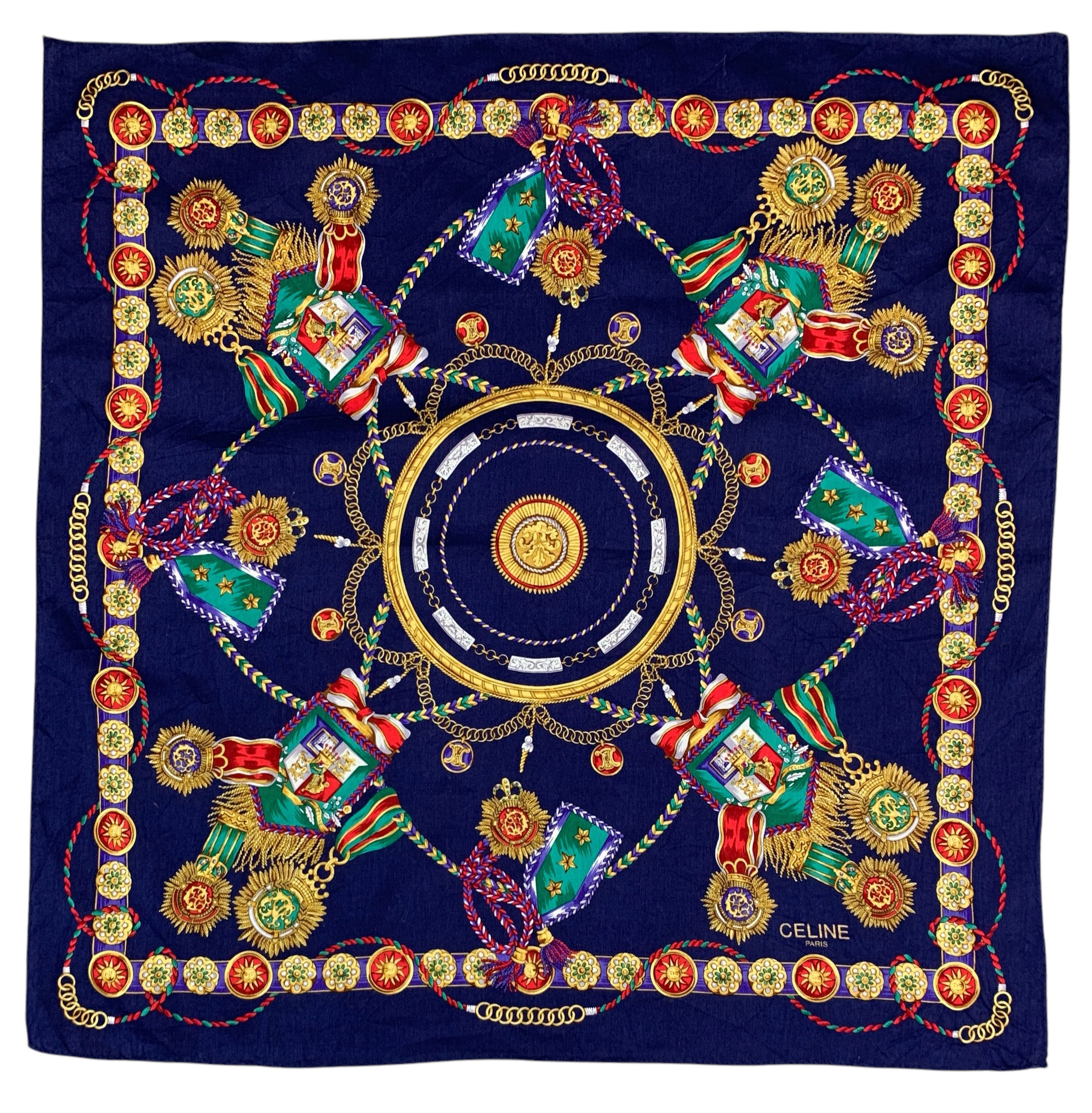 Celine × Vintage Vintage Celine Handkerchief/Neckerchief - HKA980 Size ONE SIZE - 2 Thumbnail