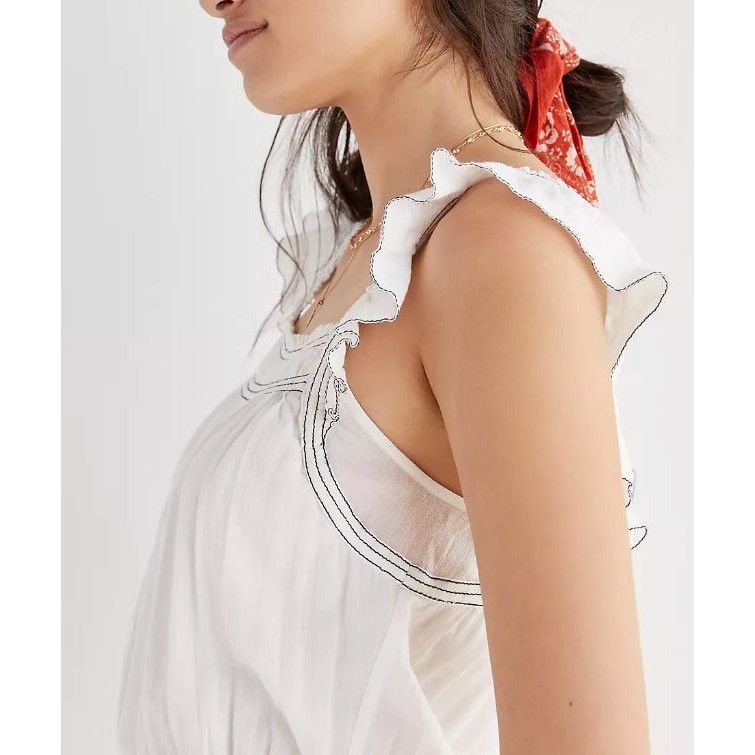 Anthropologie Magali Pascal Ruffled Tiered Maxi Dress Size XS / US 0-2 / IT 36-38 - 3 Thumbnail