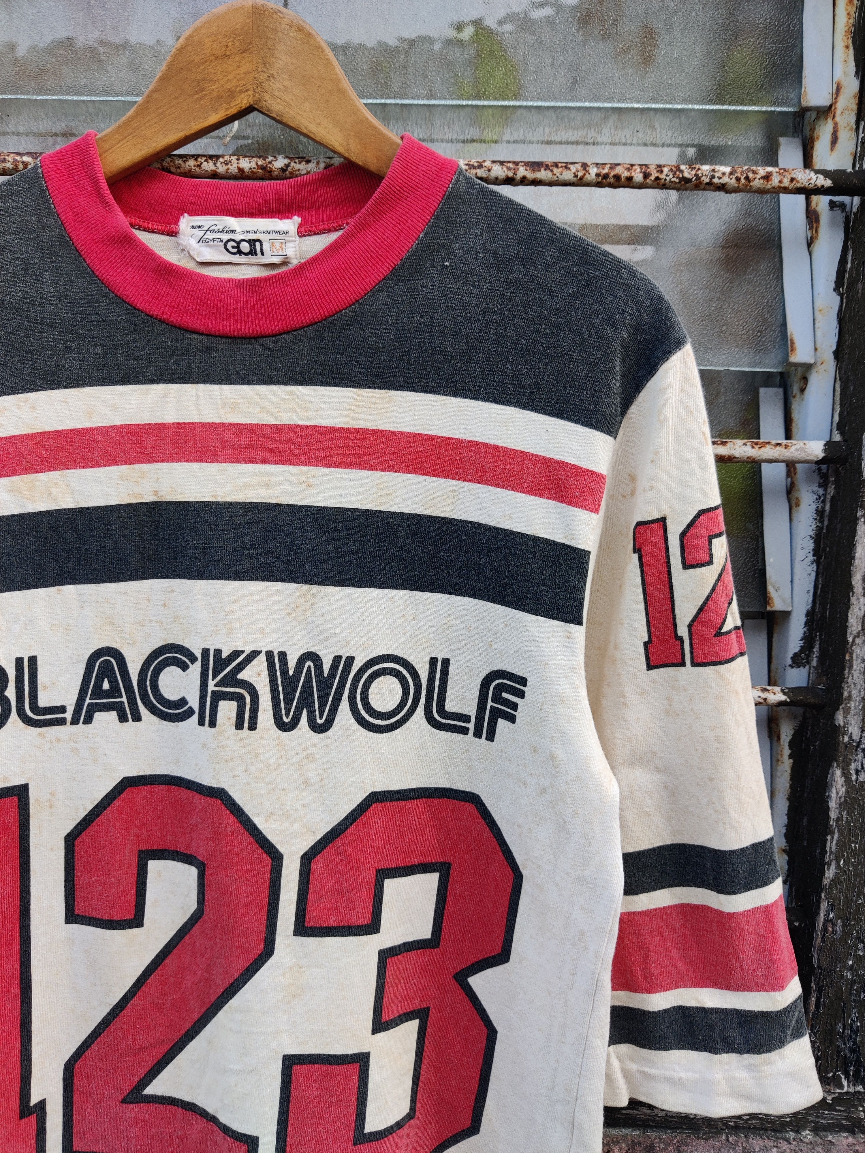 Other Vintage Stain Distressed Blackwolf 123 NFL Stripe Shirt Size US S / EU 44-46 / 1 - 2 Thumbnail