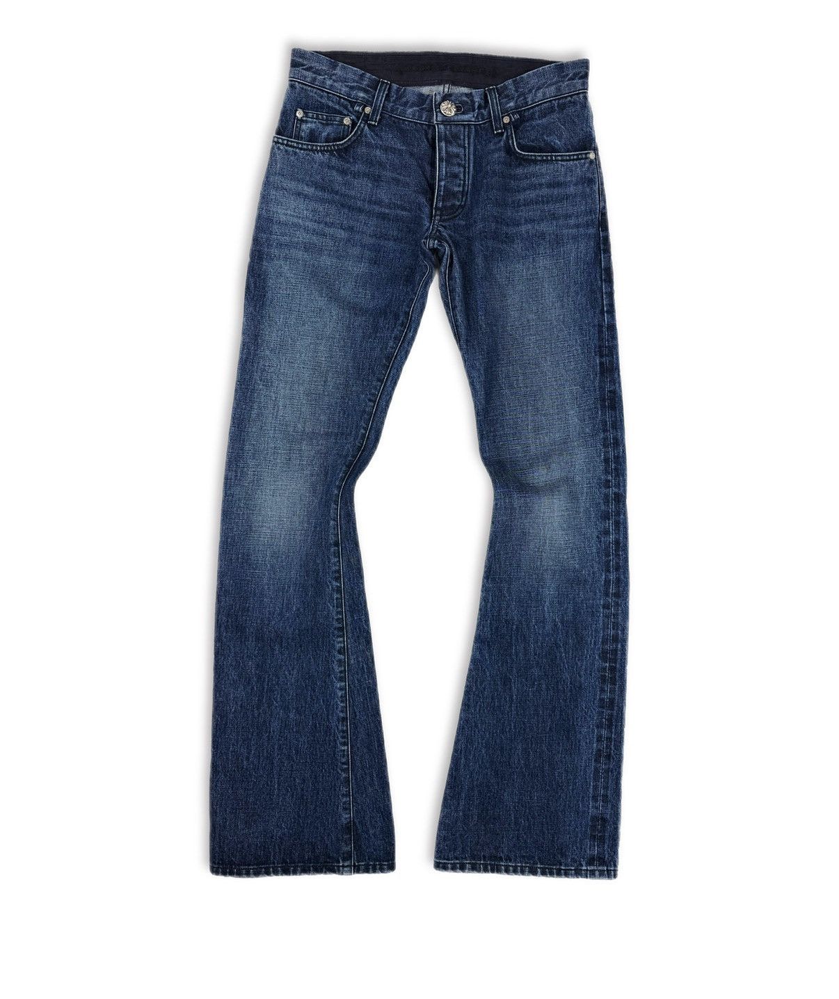Chrome Hearts Chrome Hearts Flared Leg Blue Wash .925 Silver Denim Jeans Size US 32 / EU 48 - 1 Thumbnail