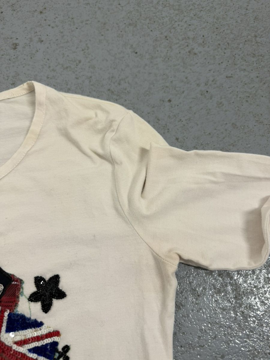 John Galliano Vintage 00s John Galliano UK Punk Glitter Longsleeve Size XS / US 0-2 / IT 36-38 - 9 Thumbnail