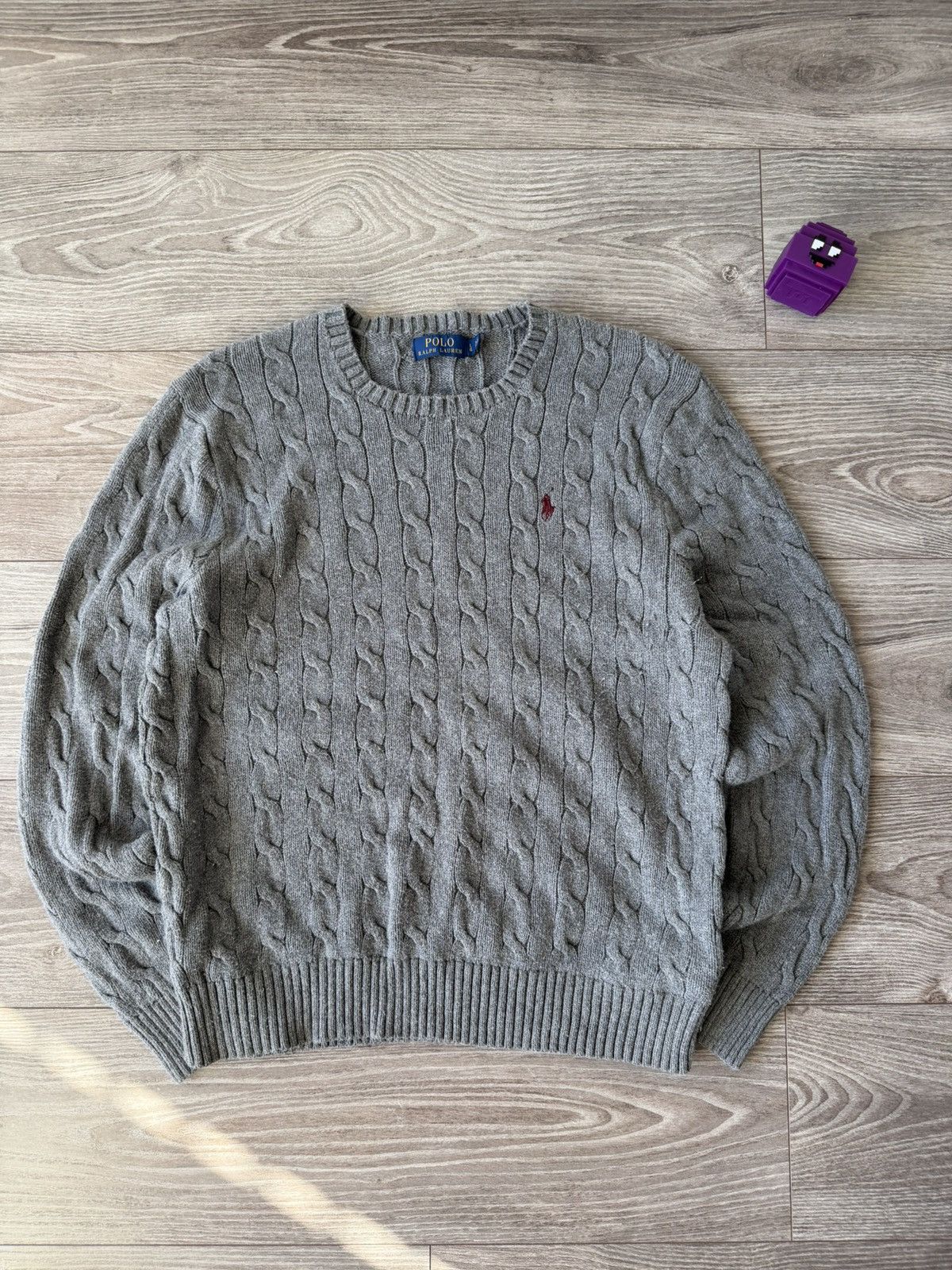Polo Ralph Lauren Polo Ralph Lauren Grey Luxury Casual Knitted Sweater Size US L / EU 52-54 / 3 - 2 Thumbnail