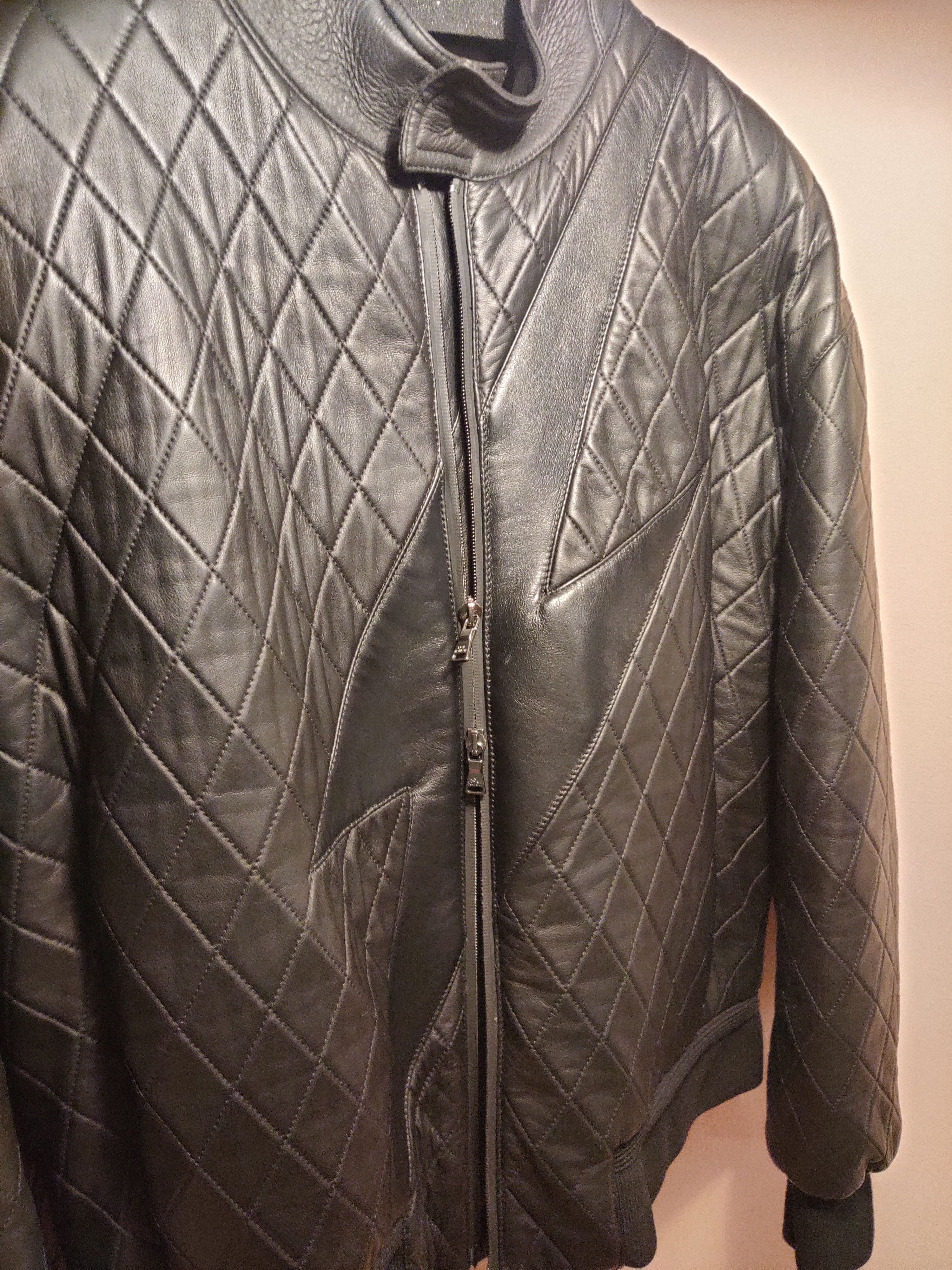 Neil Barrett Black Lightning Quilted Bomber Jacket, XL Size US L / EU 52-54 / 3 - 5 Thumbnail