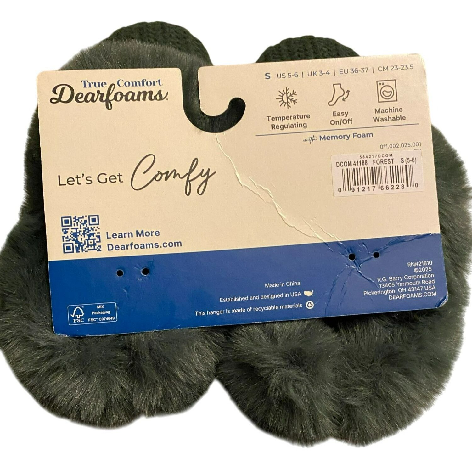 Other Dearfoams Womens Hannah Festive Knit Small 5-6 Clog Slipper Size US 5 / IT 35 - 5 Thumbnail