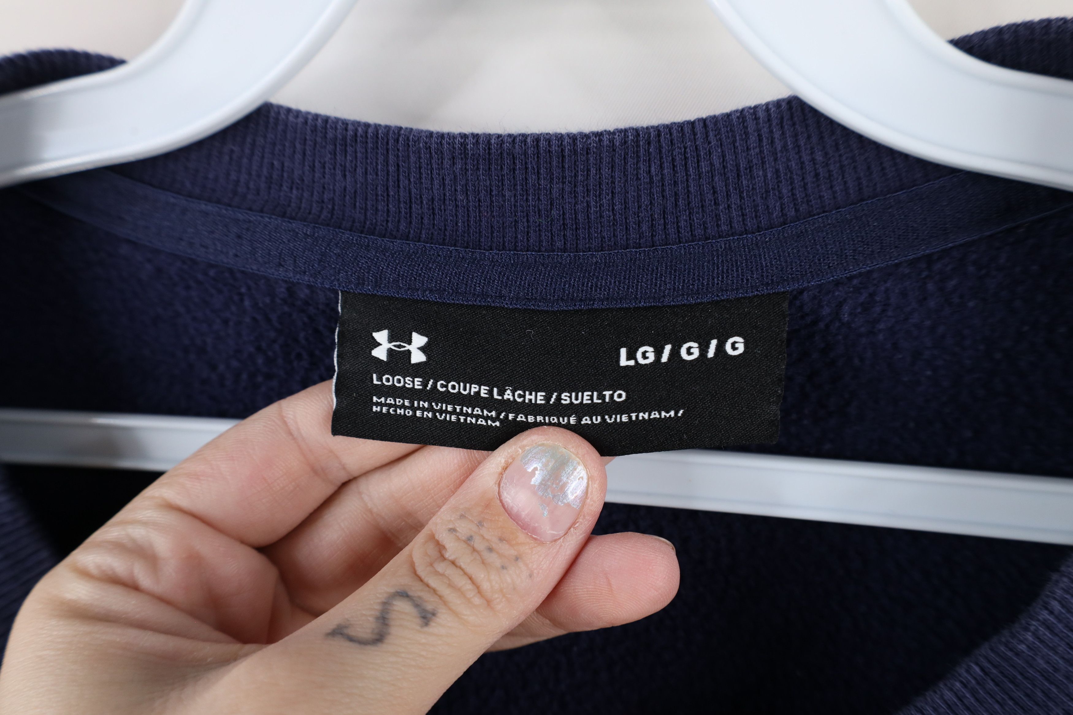 Under Armour × Vintage Under Armour Notre Dame University Crewneck Sweatshirt Size L / US 10 / IT 46 - 9 Thumbnail