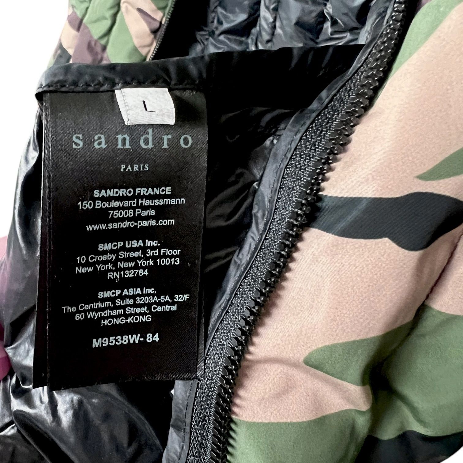 Sandro Men's Sandro Camo Duck Down Puffer Jacket - L - $315 retail Size US L / EU 52-54 / 3 - 6 Thumbnail