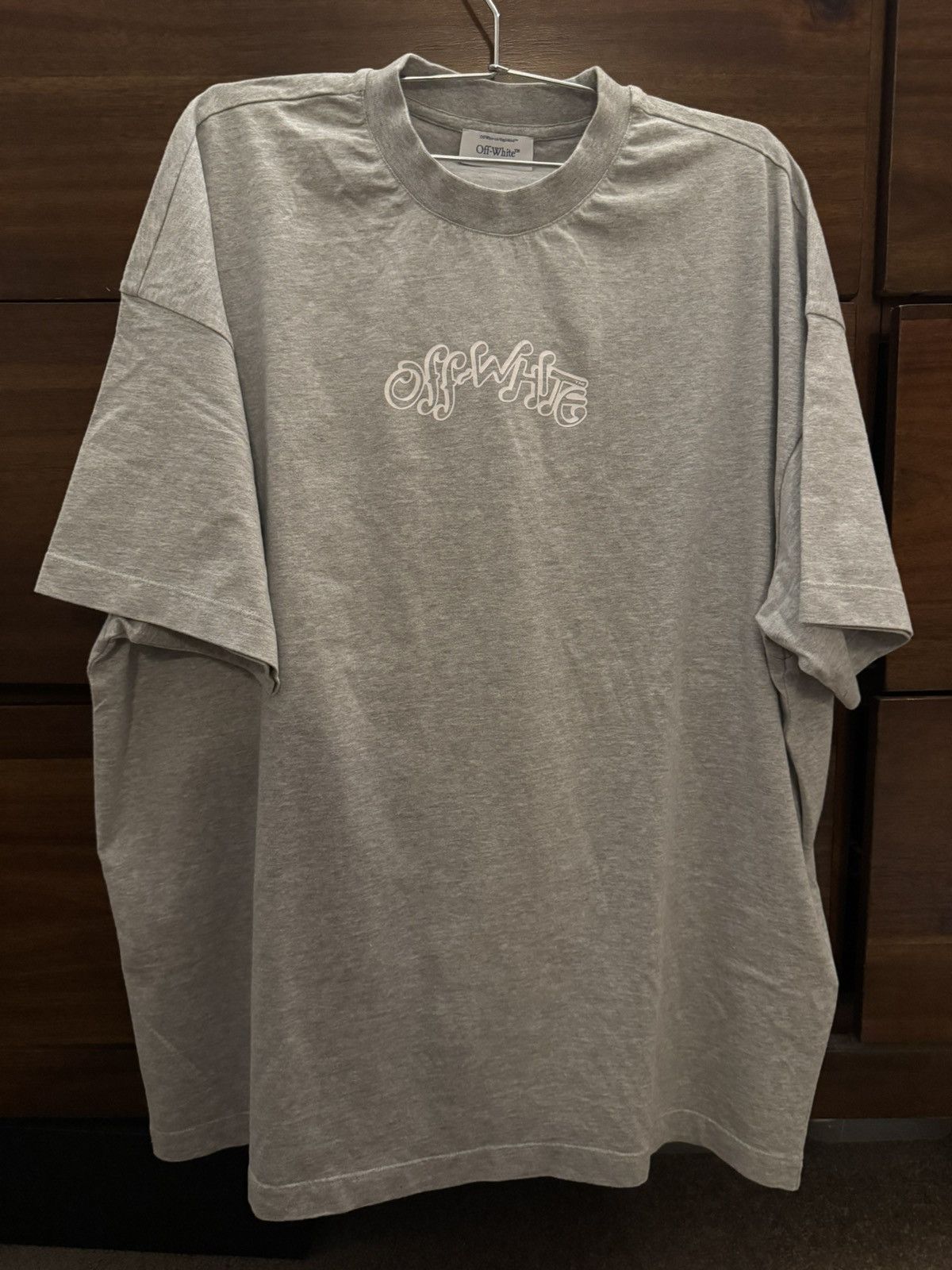 Off-White Off-White Oversized Logo Cotton Graphic Tee Size XX-Small Size US XXS / EU 40 - 3 Thumbnail