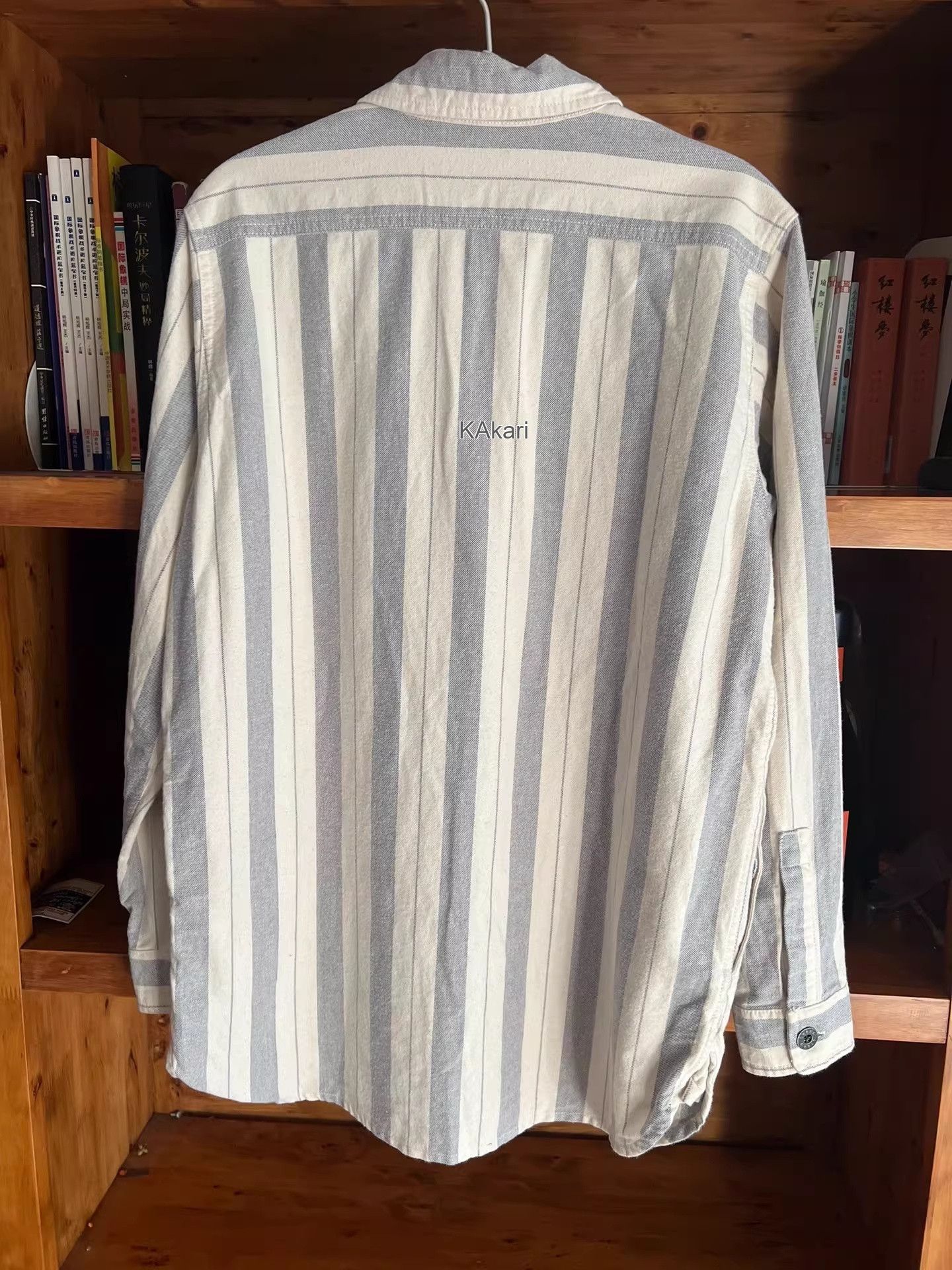 Nigel Cabourn Nigel Cabourn Blue White Stripe Work Shirt Size US S / EU 44-46 / 1 - 8 Thumbnail