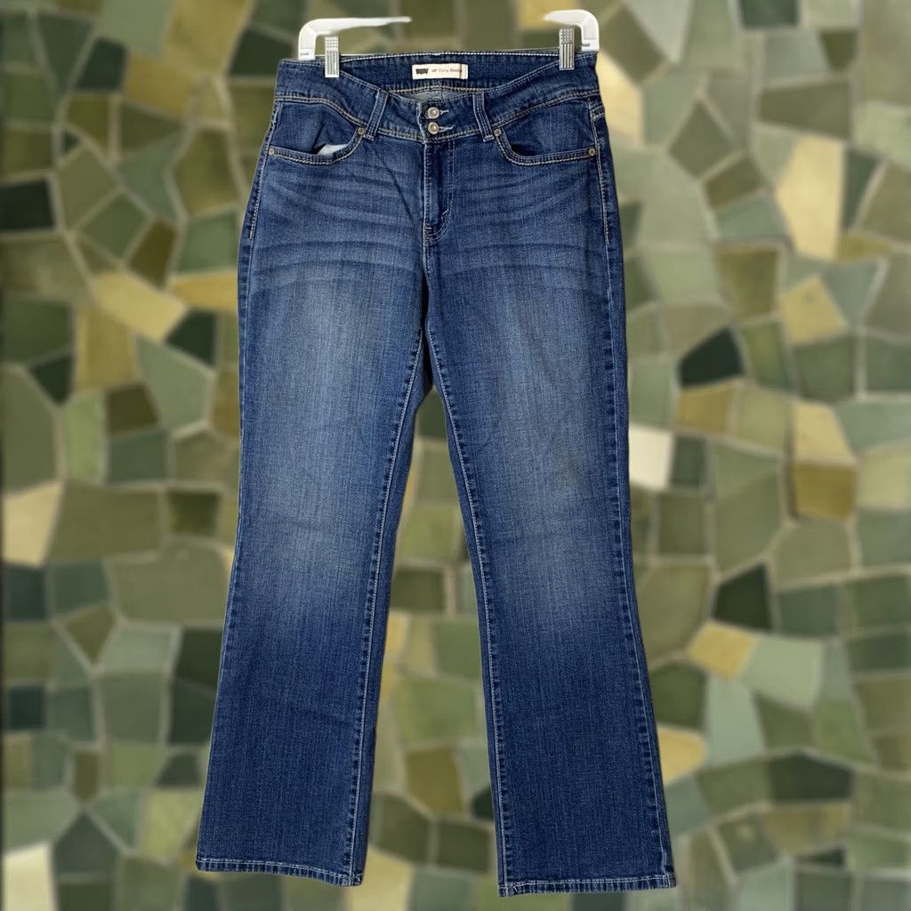 Levi's Levi's 529 Curvy Boot Cut Jeans Women 30 Blue Flap Pocket Design Denim 5-Pocket Western Preppy 90s Hipster Vintage No Size 30" / US 8 / IT 44 - 1 Thumbnail