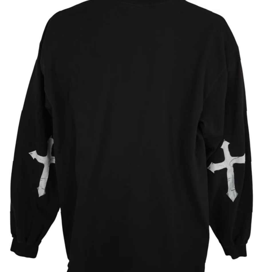 Vintage VINTAGE Dark Angel T Shirt Mens Large Black Devil Demon Horns Wings Cross Made In USA Size US L / EU 52-54 / 3 - 4 Thumbnail
