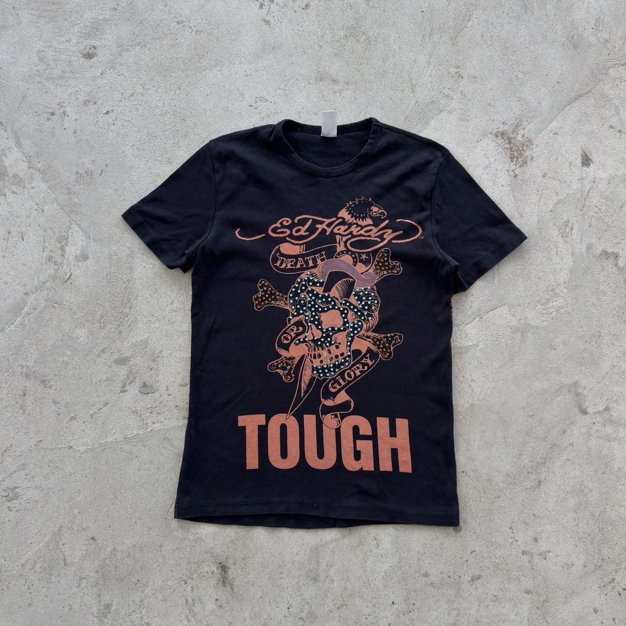 Ed Hardy Ed Hardy Death Or Glory Skull Tough Graphic T-Shirt Black Size S / US 4 / IT 40 - 1 Thumbnail
