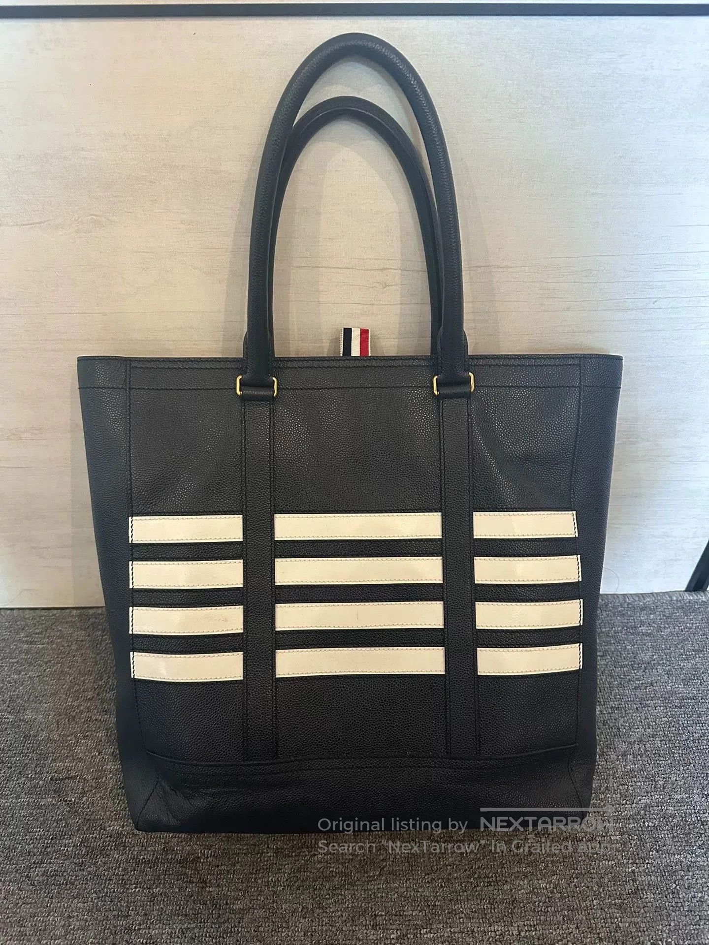 Thom Browne Thom Browne Four Stripe Commuter Briefcase. Size ONE SIZE - 2 Thumbnail