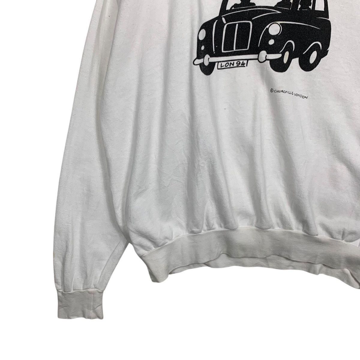 Vintage 94's LONDON Taxi by Church Hills London Sweatshirt #1755-C78 Size US XL / EU 56 / 4 - 3 Thumbnail
