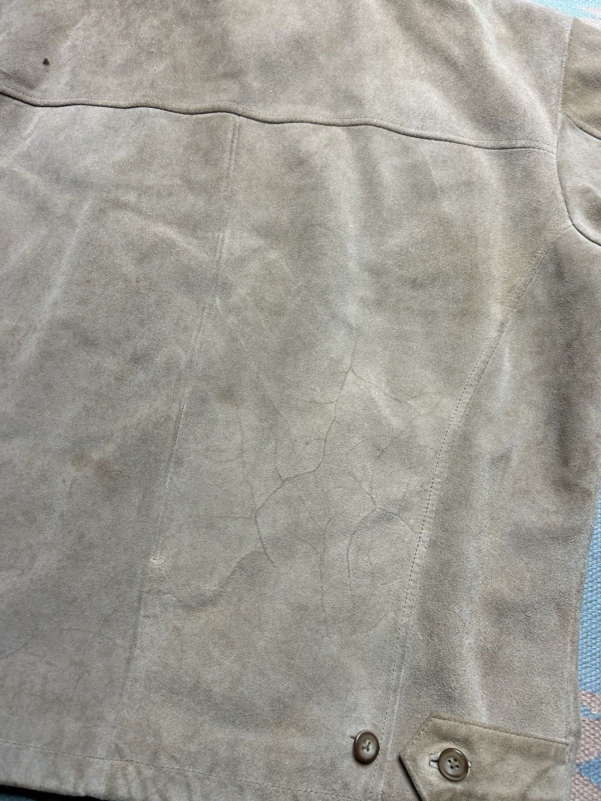 Vintage Vtg L’Homme suede leather jacket quilt line insulated medium Size US M / EU 48-50 / 2 - 11 Thumbnail