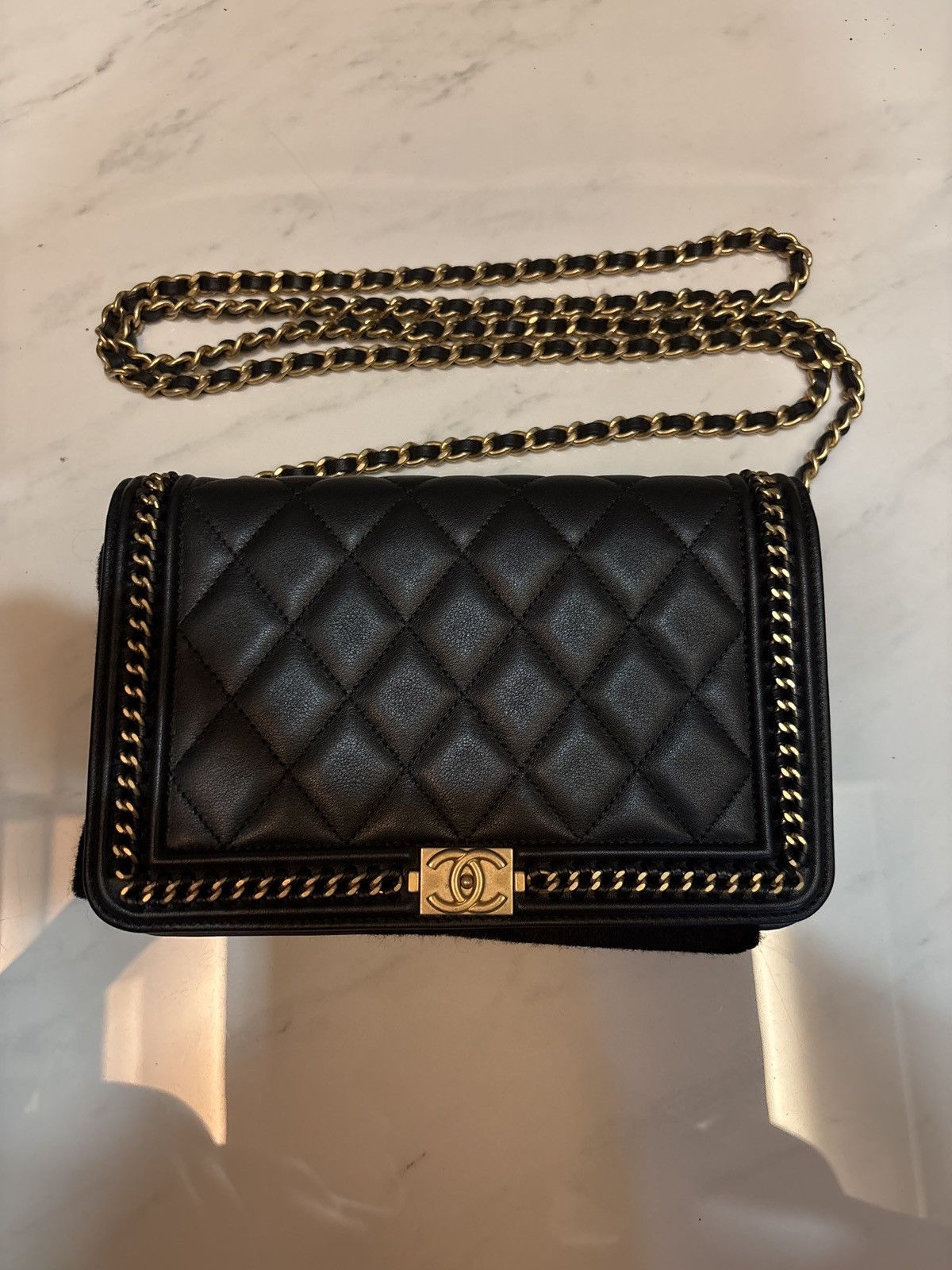 Chanel Chanel Boy Wallet on Chain Black Size ONE SIZE - 2 Thumbnail