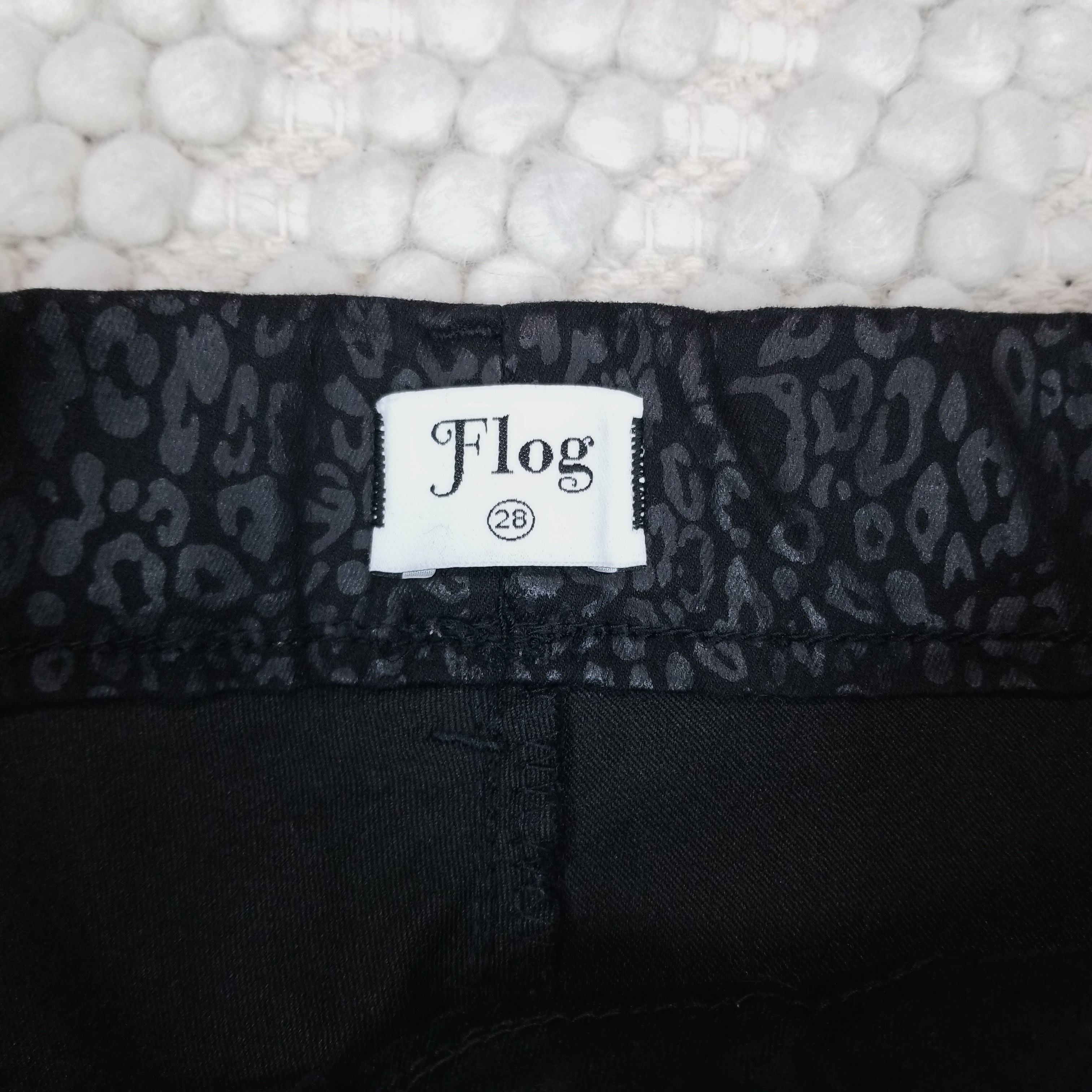 Other Bevy Flog Dafna Pants Black Animal Print Size 28" / US 6 / IT 42 - 3 Thumbnail