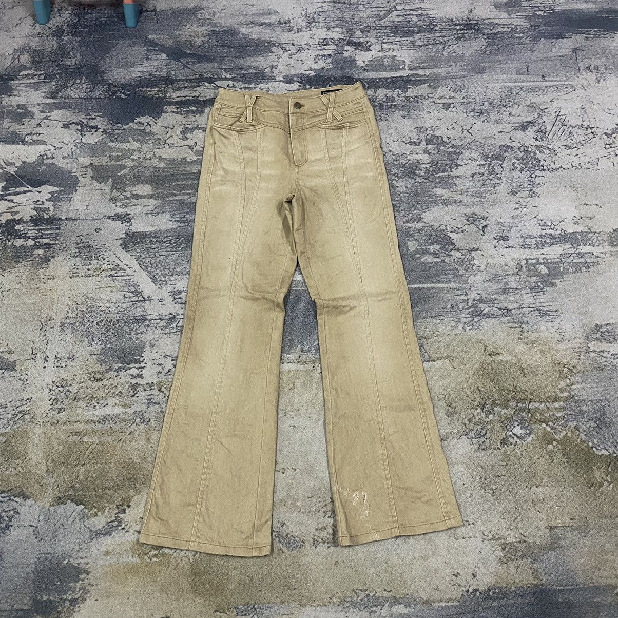14th Addiction × Japanese Brand Eterno Bellezza Multi Plaid Flare Pants Size 27" / US 4 / IT 40 - 1 Thumbnail