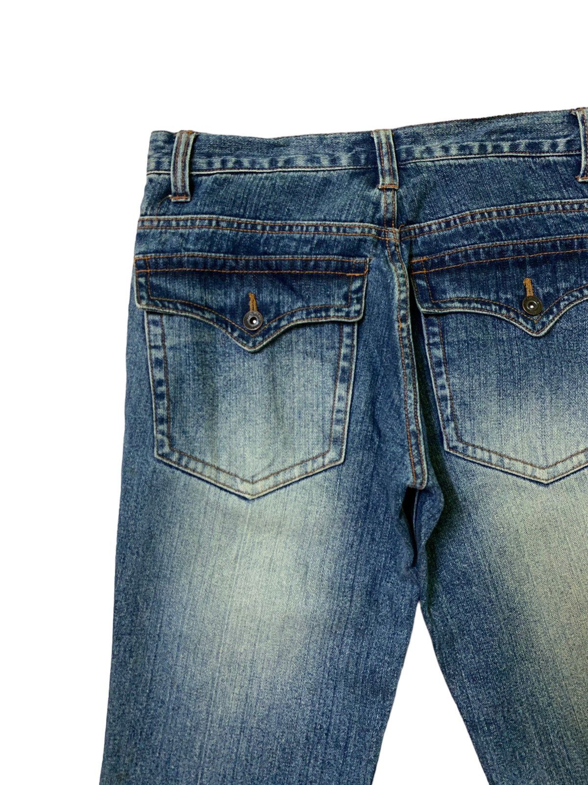 Hysteric Glamour × Japanese Brand × Vintage Flared Barcedos Exchange Spiral Cut Bootcut Denim Jeans Size US 28 / EU 44 - 10 Thumbnail