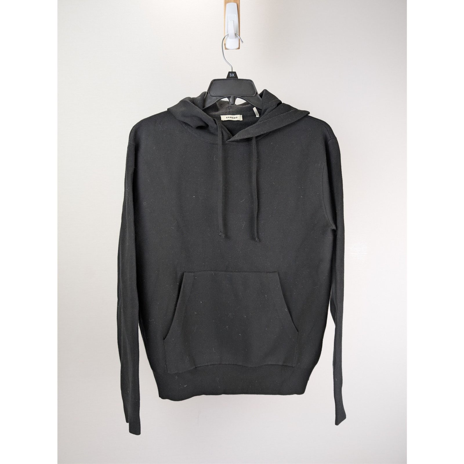 Sandro o1rshd1 CC20 Sandro Hoodie in Black Size US M / EU 48-50 / 2 - 8 Thumbnail