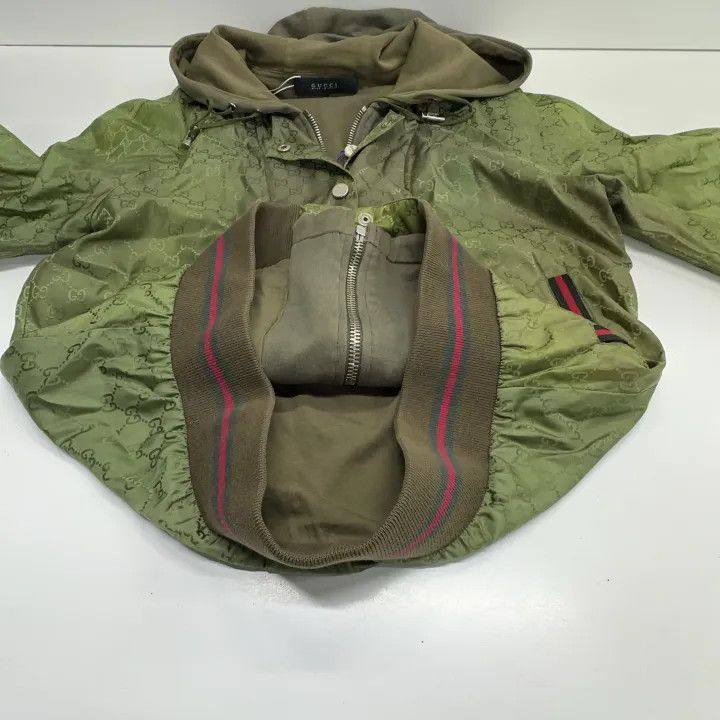 Gucci Gucci Gucci Stylish Hooded Jacket in Olive Green -2506 Size US S / EU 44-46 / 1 - 4 Thumbnail