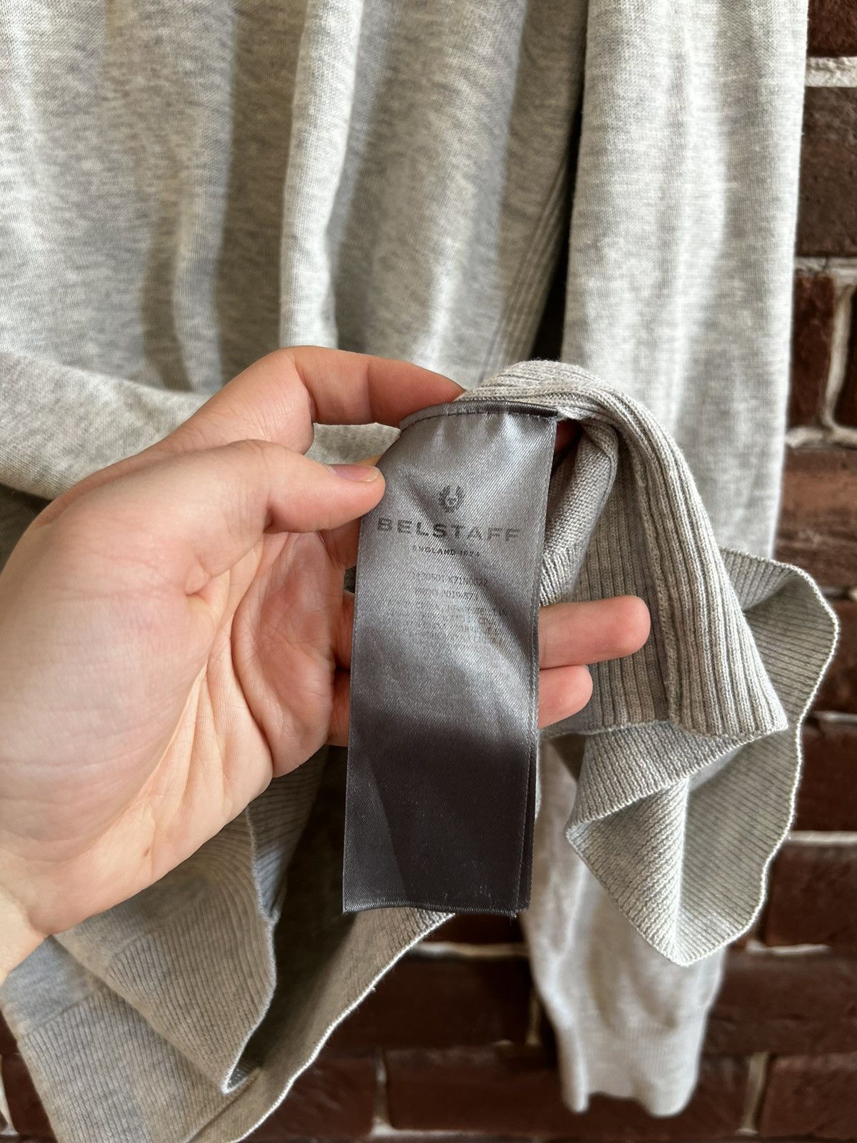 Belstaff RARE BELSTAFF 1/4 ZIP Knit Sweatshirt XL grey RARE Size US XL / EU 56 / 4 - 6 Thumbnail