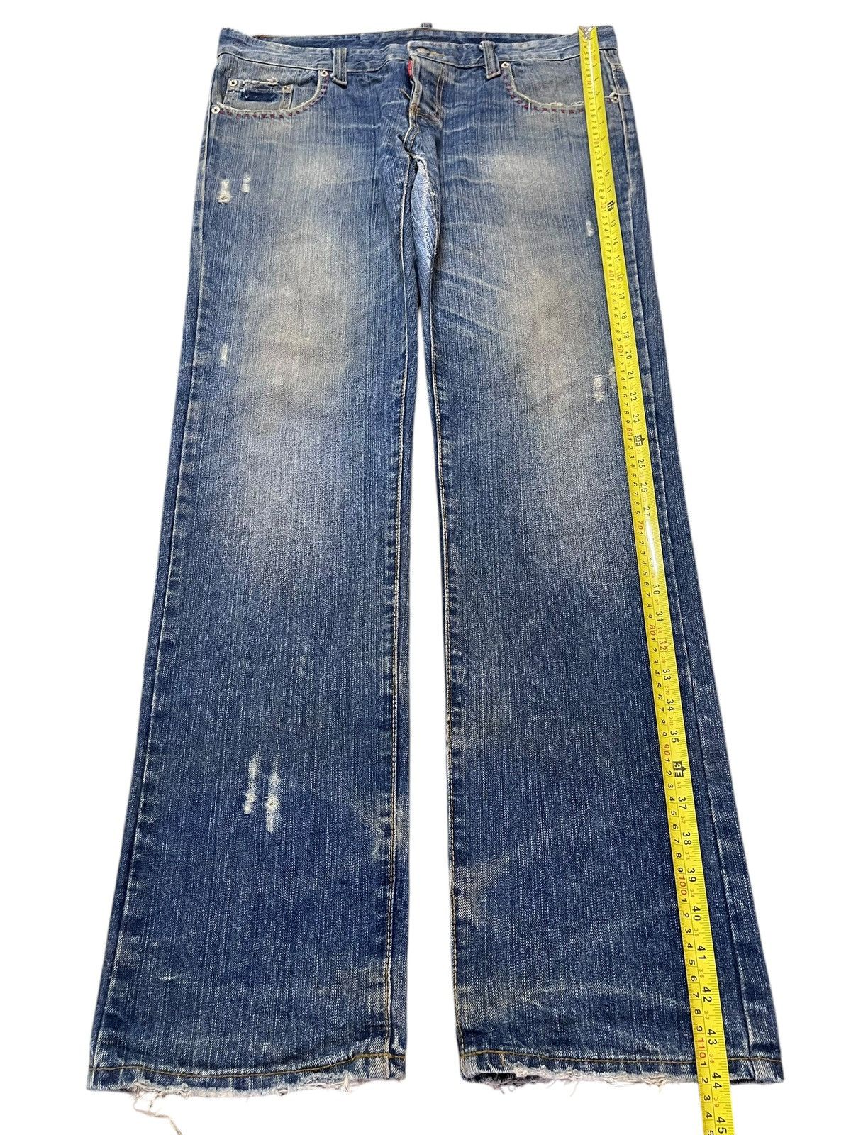 Dsquared2 Vintage Japanese Dsquared2 Faded Wash Distress Loose Jeans Size US 38 / EU 54 - 13 Thumbnail