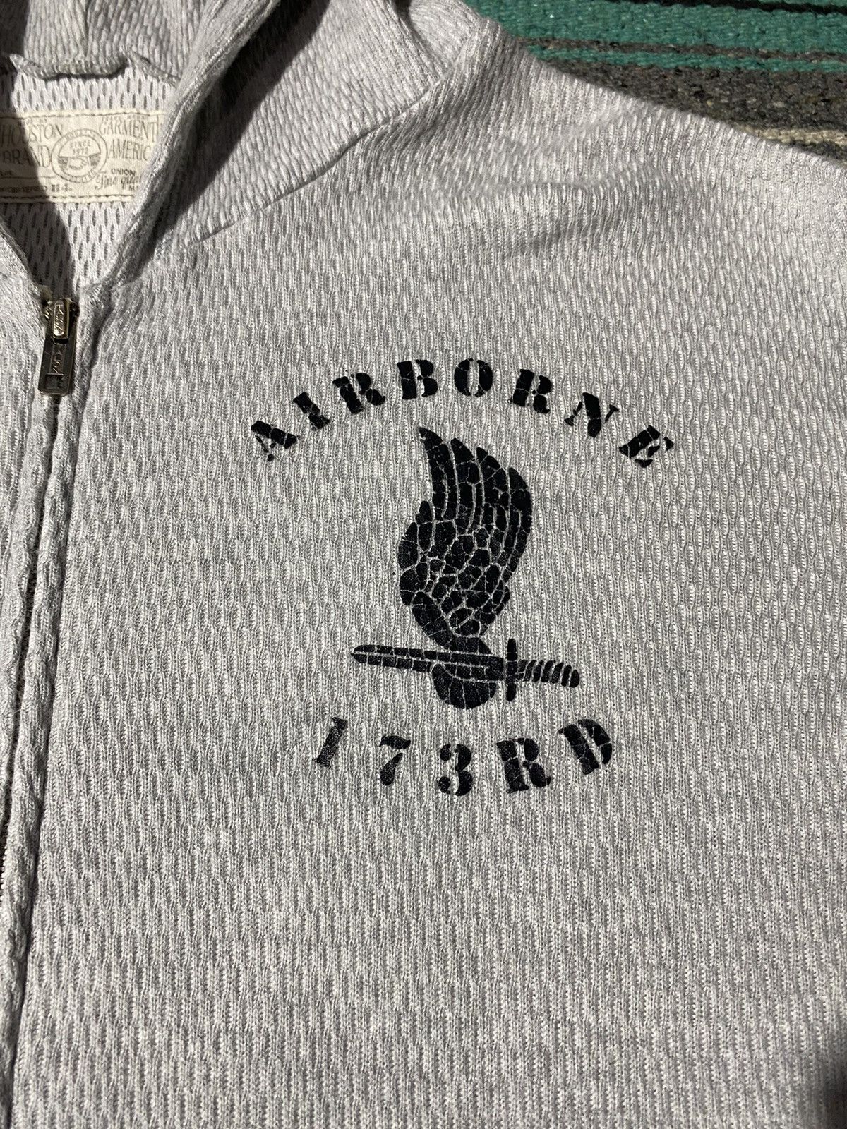 Japanese Brand × Vintage Vintage Houston Thermal Zip Hoodie Size US M / EU 48-50 / 2 - 6 Thumbnail