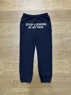 Champion sweatpants stop cheap looking at my dick