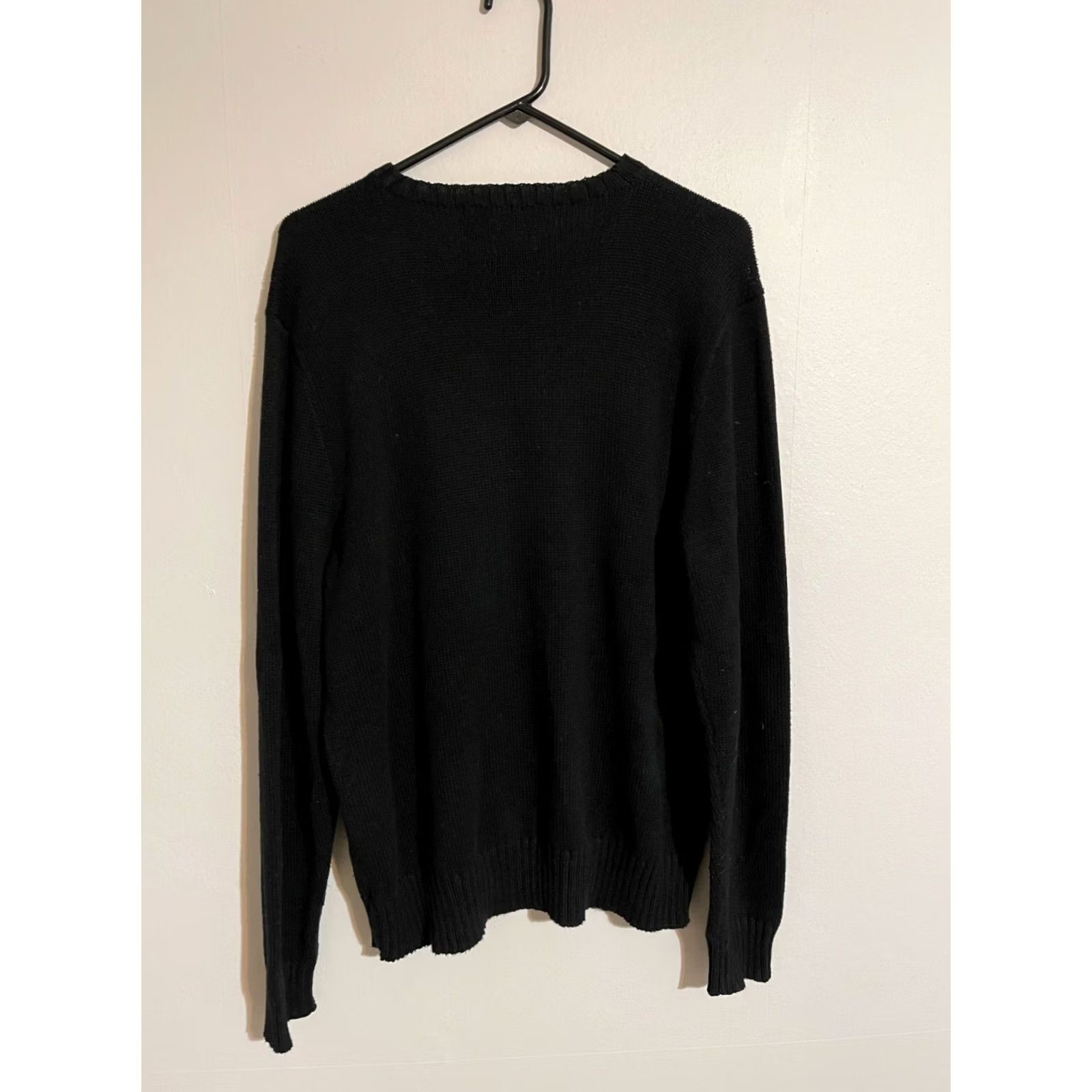 Polo Ralph Lauren VTG Polo Ralph Lauren Sweater Men's XL Black Pima Cotton Italian Yarn Pullover Size US XL / EU 56 / 4 - 3 Thumbnail