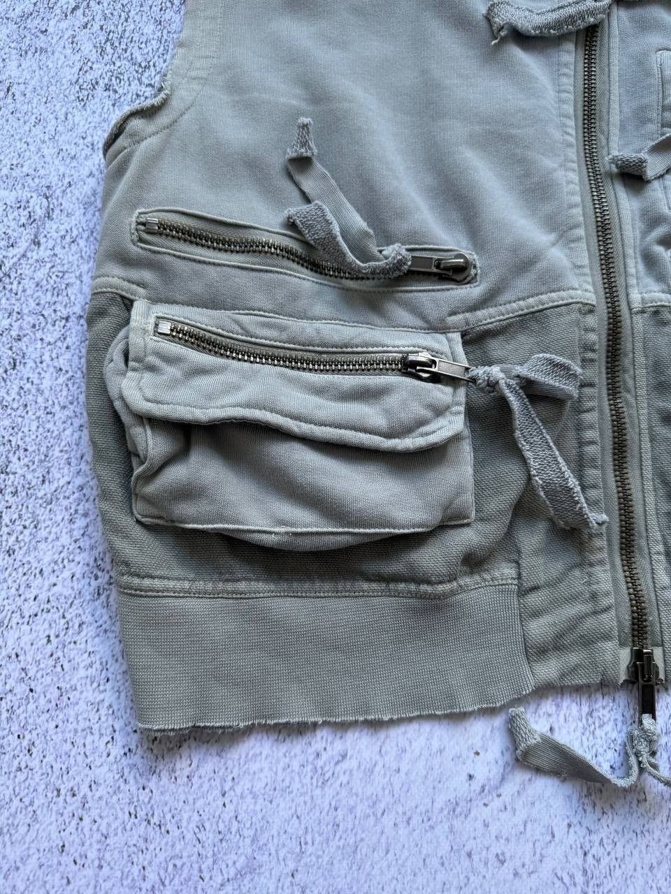 Designer × Haider Ackermann HAIDER ACKERMANN CROPPED VEST MULTI POCKET WAISTCOAT JACKET Size S / US 4 / IT 40 - 3 Thumbnail