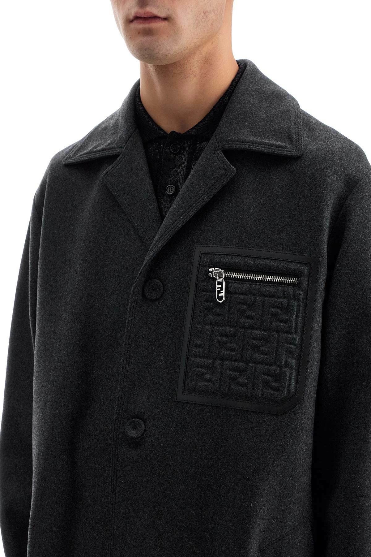 Fendi o1s1wg110226 Coat in Dark Gray Size US L / EU 52-54 / 3 - 2 Thumbnail