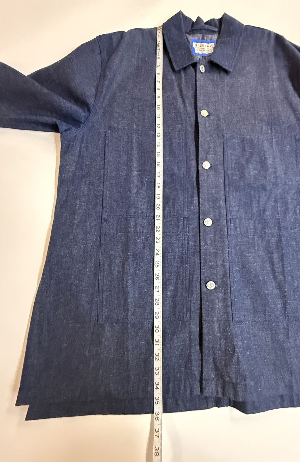 Acne Studios Acne Studios Blå Konst Dark Indigo Denim Chore Coat Sz 50 Size US XL / EU 56 / 4 - 22 Thumbnail
