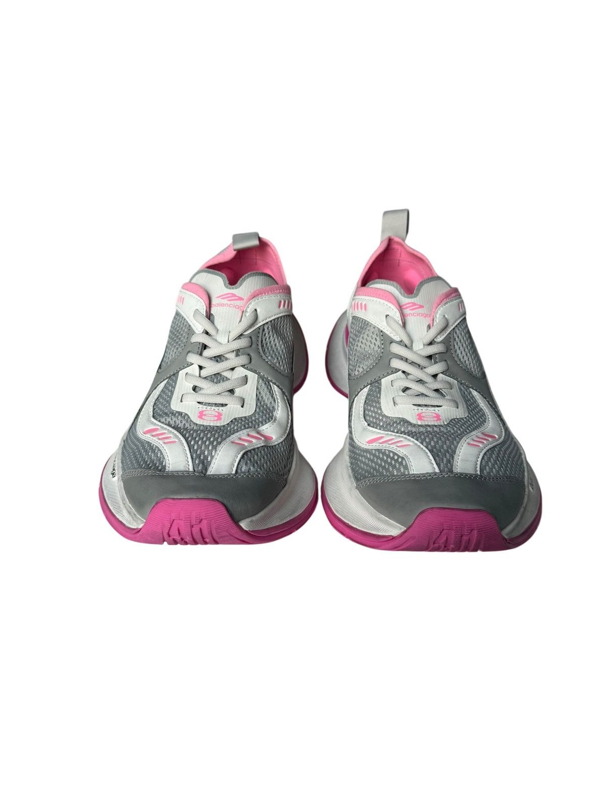 Balenciaga Balenciaga Circuit Sneakers in White/Grey/Pink Size US 8 / EU 41 - 2 Thumbnail
