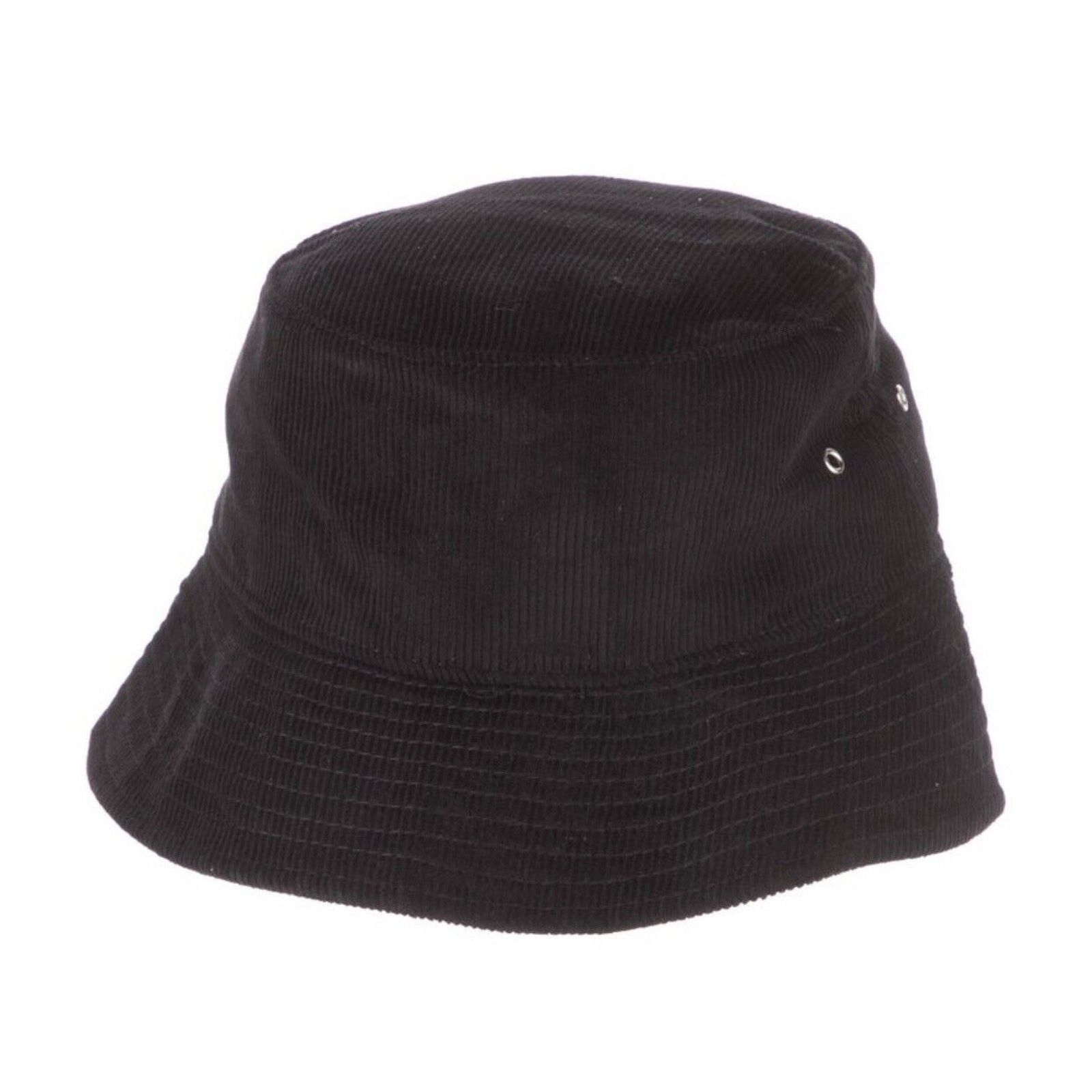 Nahmias NAHMIAS Corduroy Bucket Hat Size One Size Black Logo Letter Size ONE SIZE - 5 Thumbnail