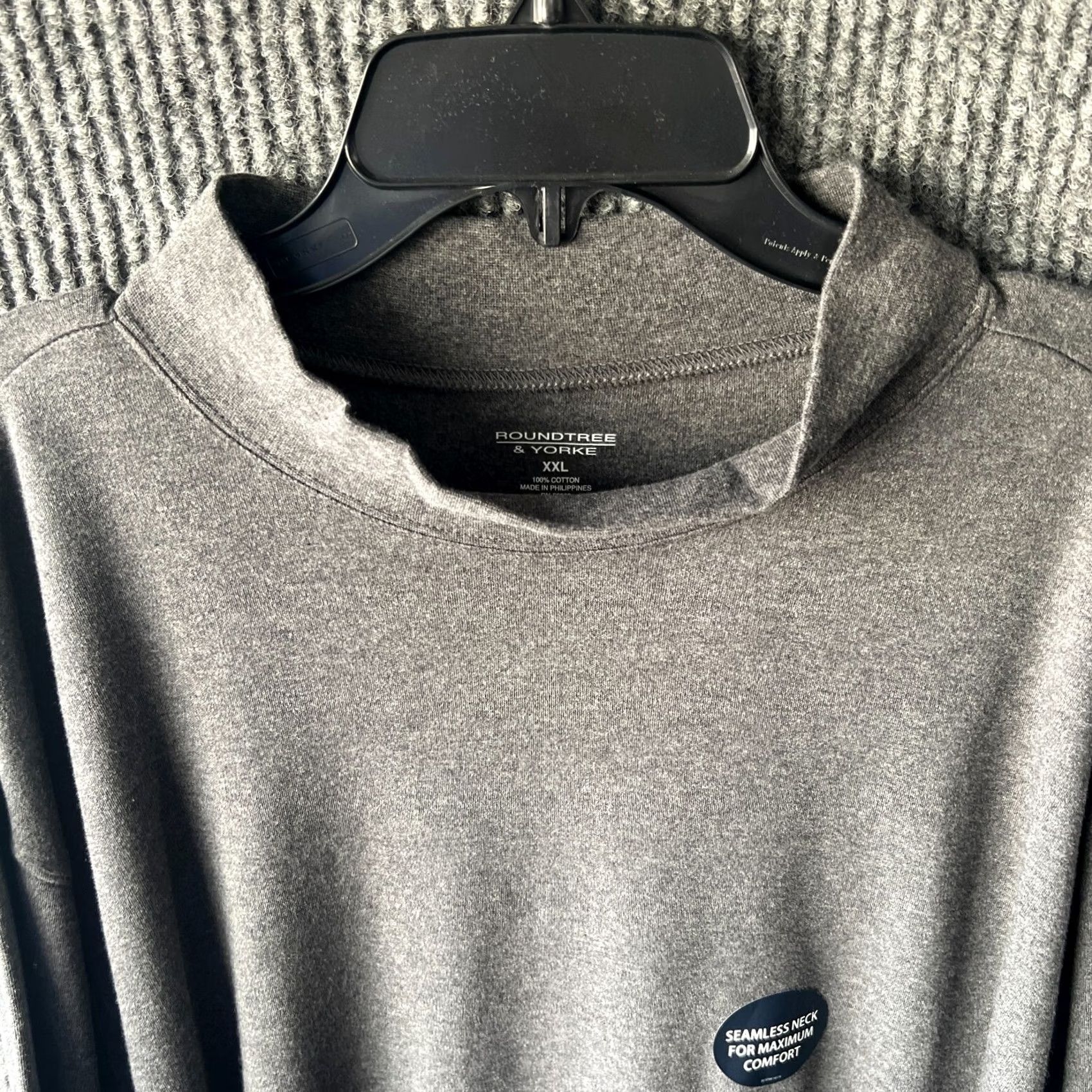 Roundtree & Yorke Roundtree & Yorke Sweater Mens 2XL Charcoal Mock Turtleneck Pullover Sweatshirt Size US XXL / EU 58 / 5 - 3 Thumbnail