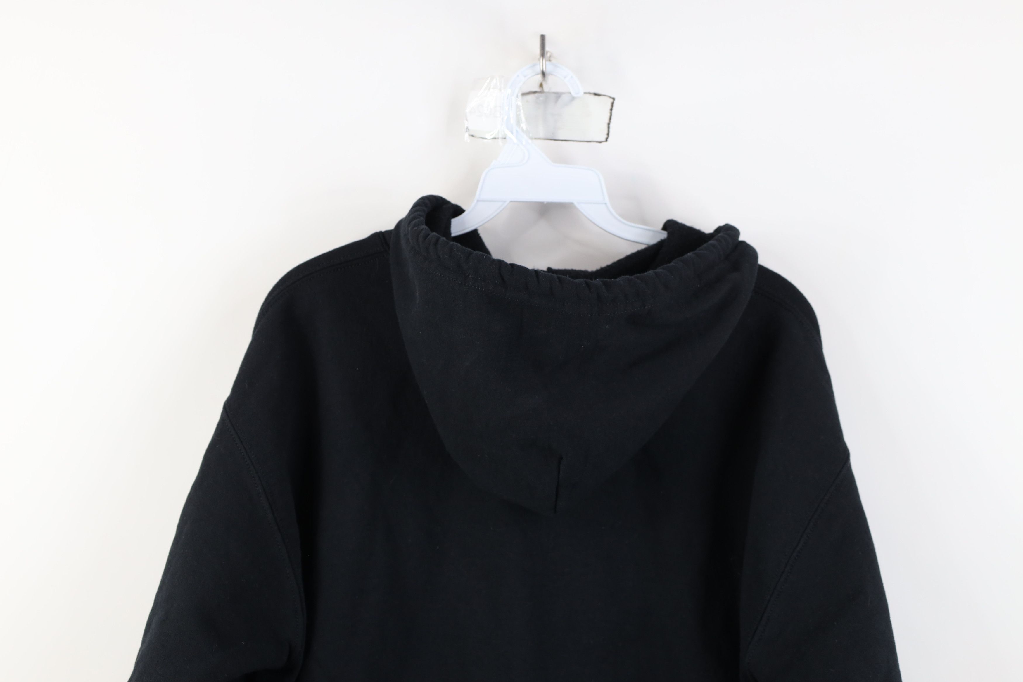 Vintage Vintage 90s Y2K Streetwear Full Zip Hoodie Sweatshirt Black Size US M / EU 48-50 / 2 - 12 Thumbnail