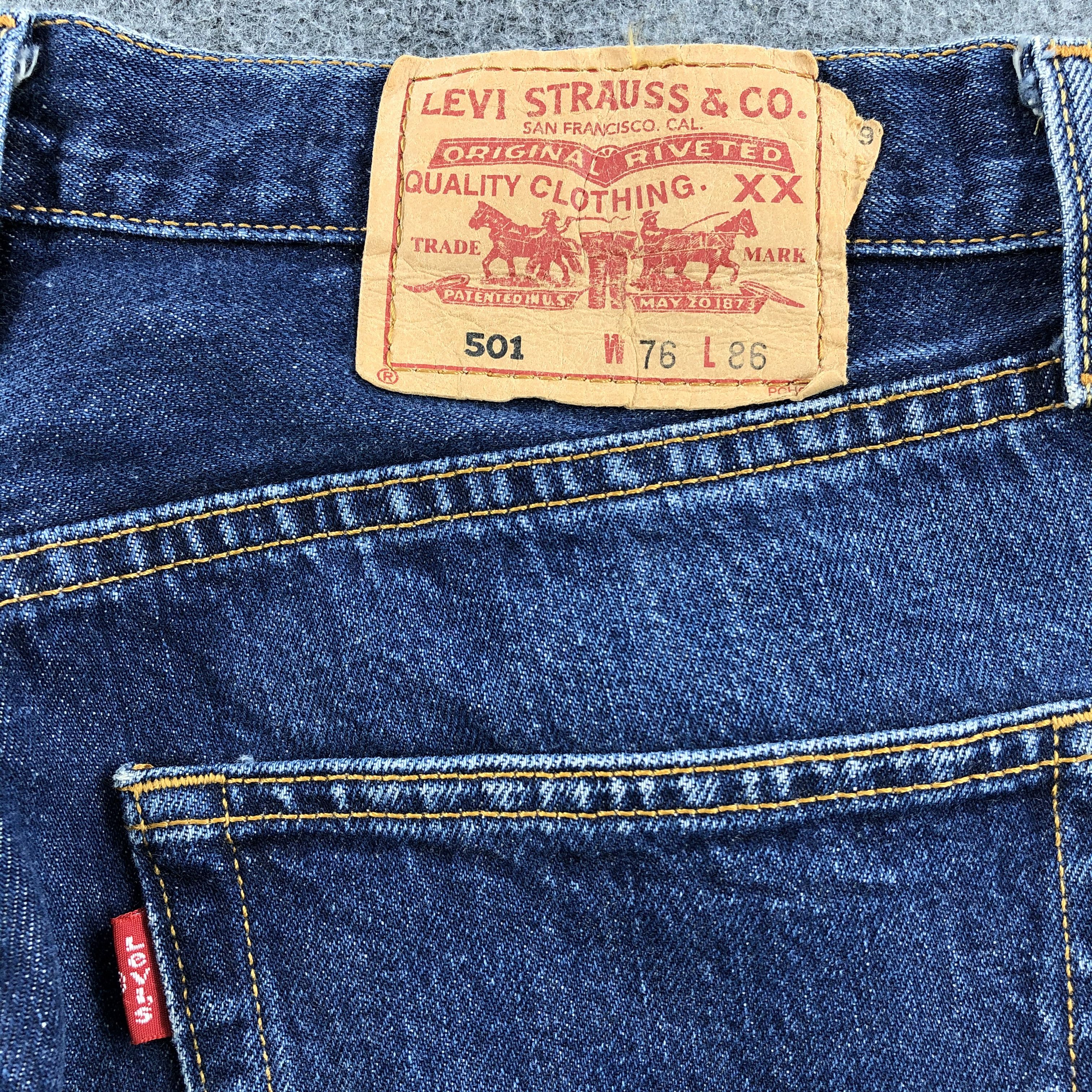 Levi's Vintage Levis 501 Jeans Blue Washed Denim KJ466 Size US 29 - 5 Thumbnail