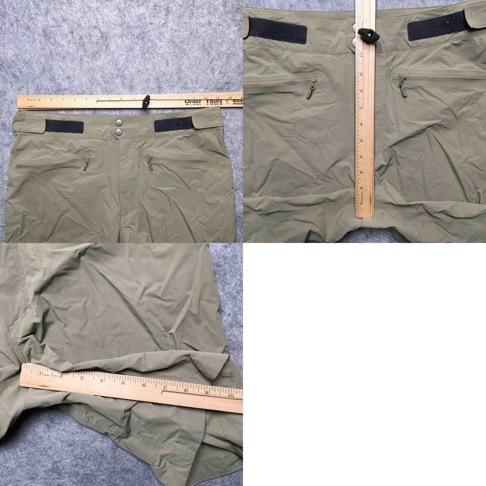 Vintage Norrøna Bitihorn Lightweight Hiking Shorts Mens 36 Beige 10" Inseam Nylon Pocket Adjustable Waist - Mens Large Regular Fit, 10 in Inseam, Beige Size US 33 - 8 Thumbnail