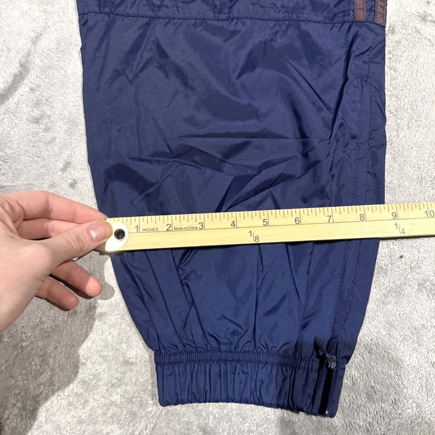 Adidas VINTAGE Adidas Team Track Pants Mens XL Blue Red 3 Stripes Lined Nylon Zip 90s Basketball Gym Running Shirts/Pants Men Size US 36 / EU 52 - 7 Thumbnail