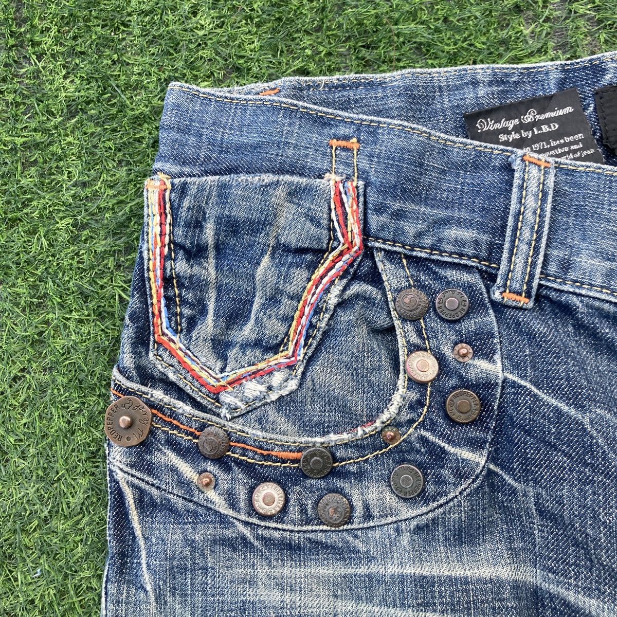 If Six Was Nine RED PEPPER FLARED BOOTCUT JEANS Size US 32 / EU 48 - 8 Thumbnail