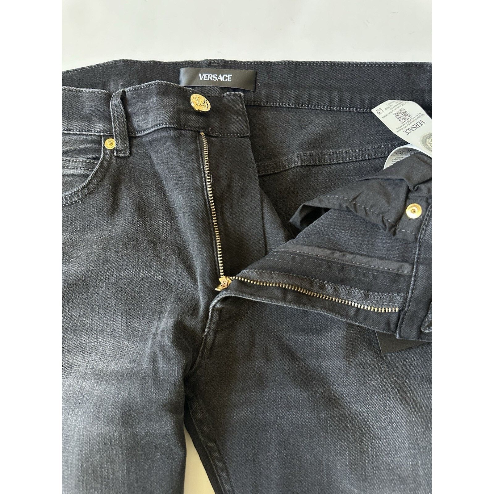 Versace Versace Men’s Black Stretch Stone Washed Jeans 32 US 1011835 Size US 32 / EU 48 - 12 Thumbnail