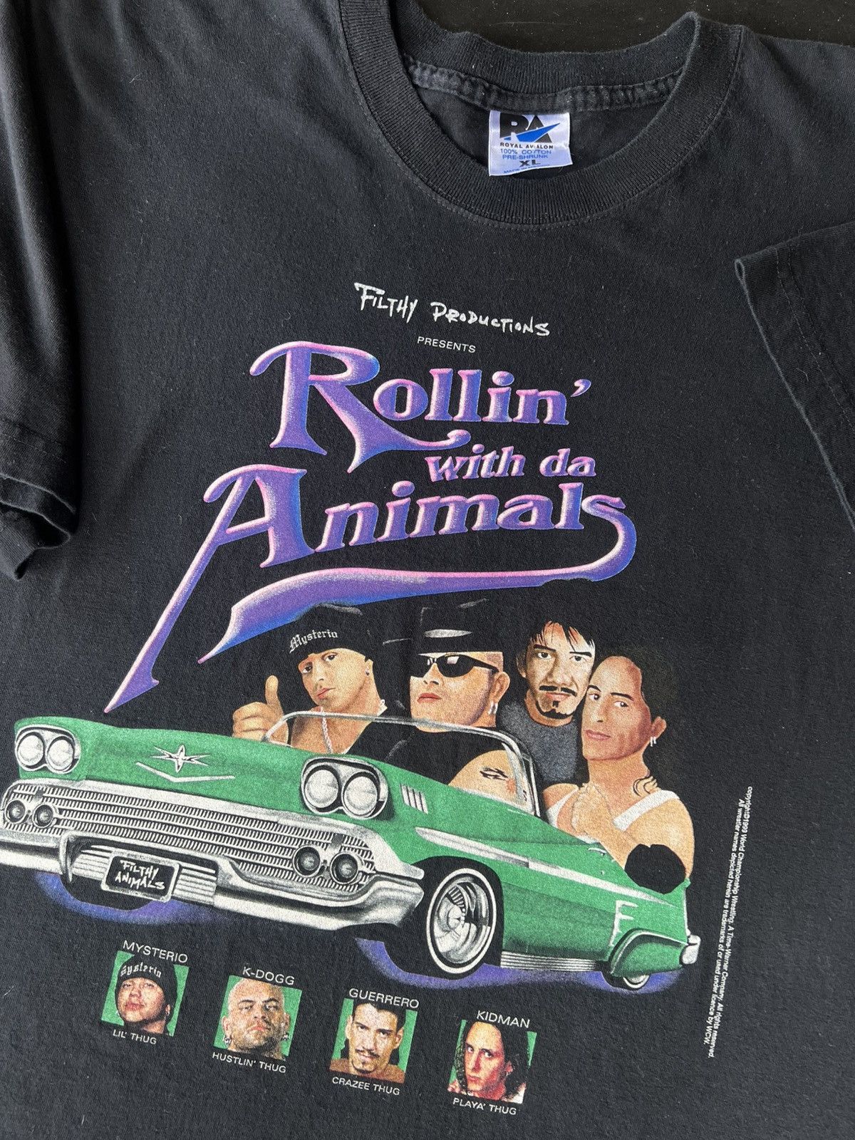 Vintage × WCW/nWo × WWE RARE 1999 Filthy Animals Eddie Guerrero Wrestling Tee Shirt Size US XL / EU 56 / 4 - 1 Thumbnail