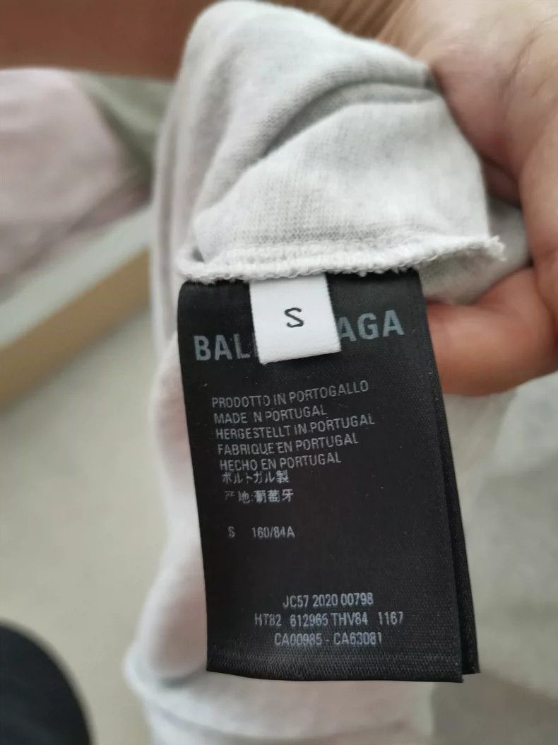 Balenciaga Balenciaga Light grey T-shirt with short sleeves Size US S / EU 44-46 / 1 - 4 Thumbnail
