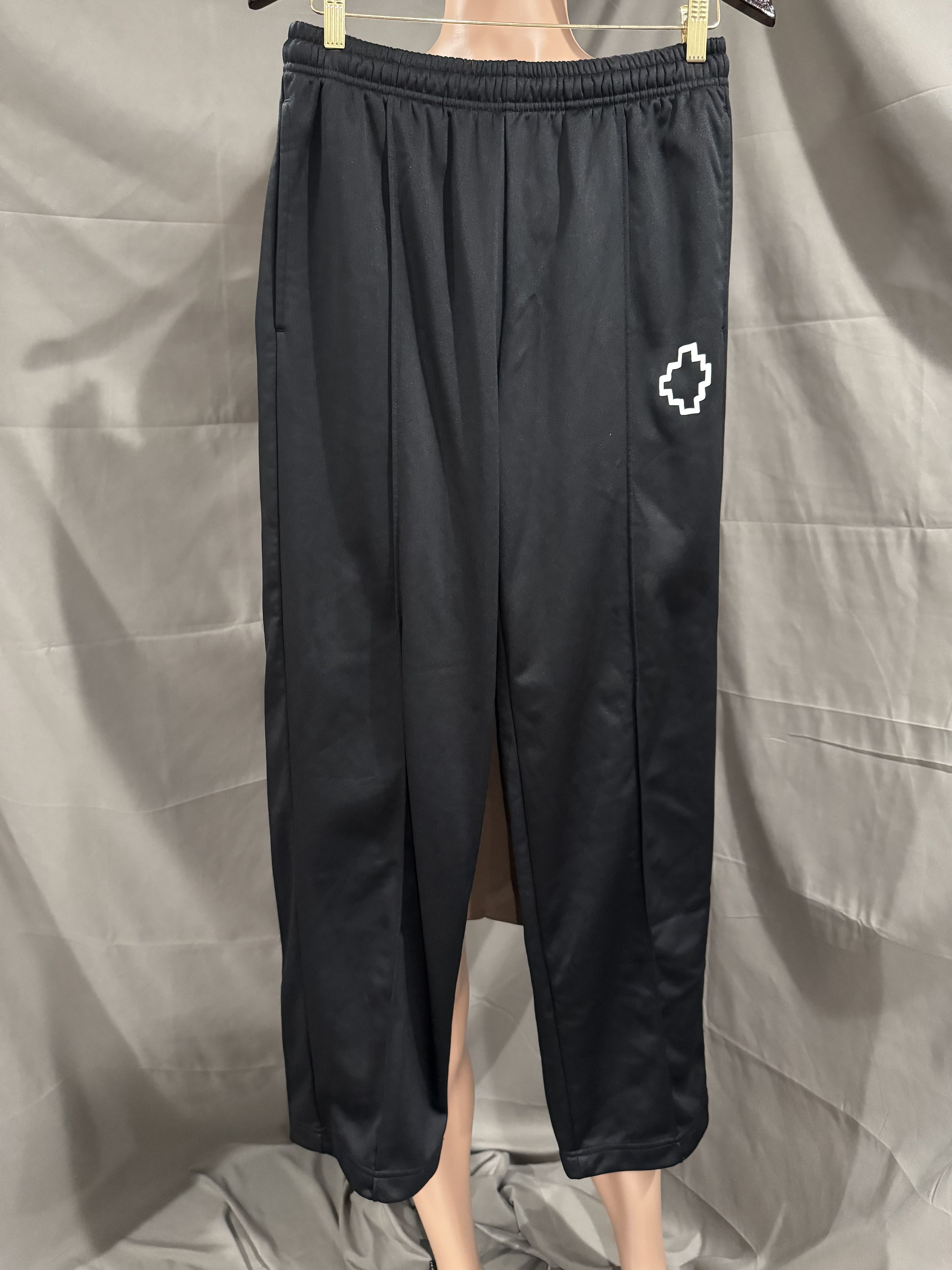 Marcelo Burlon Marcelo Burlon Straight Leg Track Pants size Medium Black Size US 32 / EU 48 - 1 Thumbnail