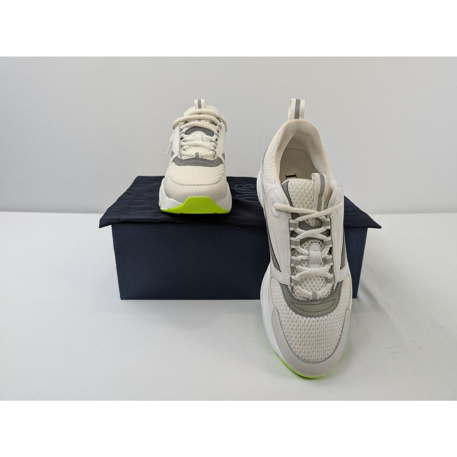 Dior o1rshd1 B22 Sneakers in White Silver Fluo Green Size US 8 / EU 41 - 21 Thumbnail
