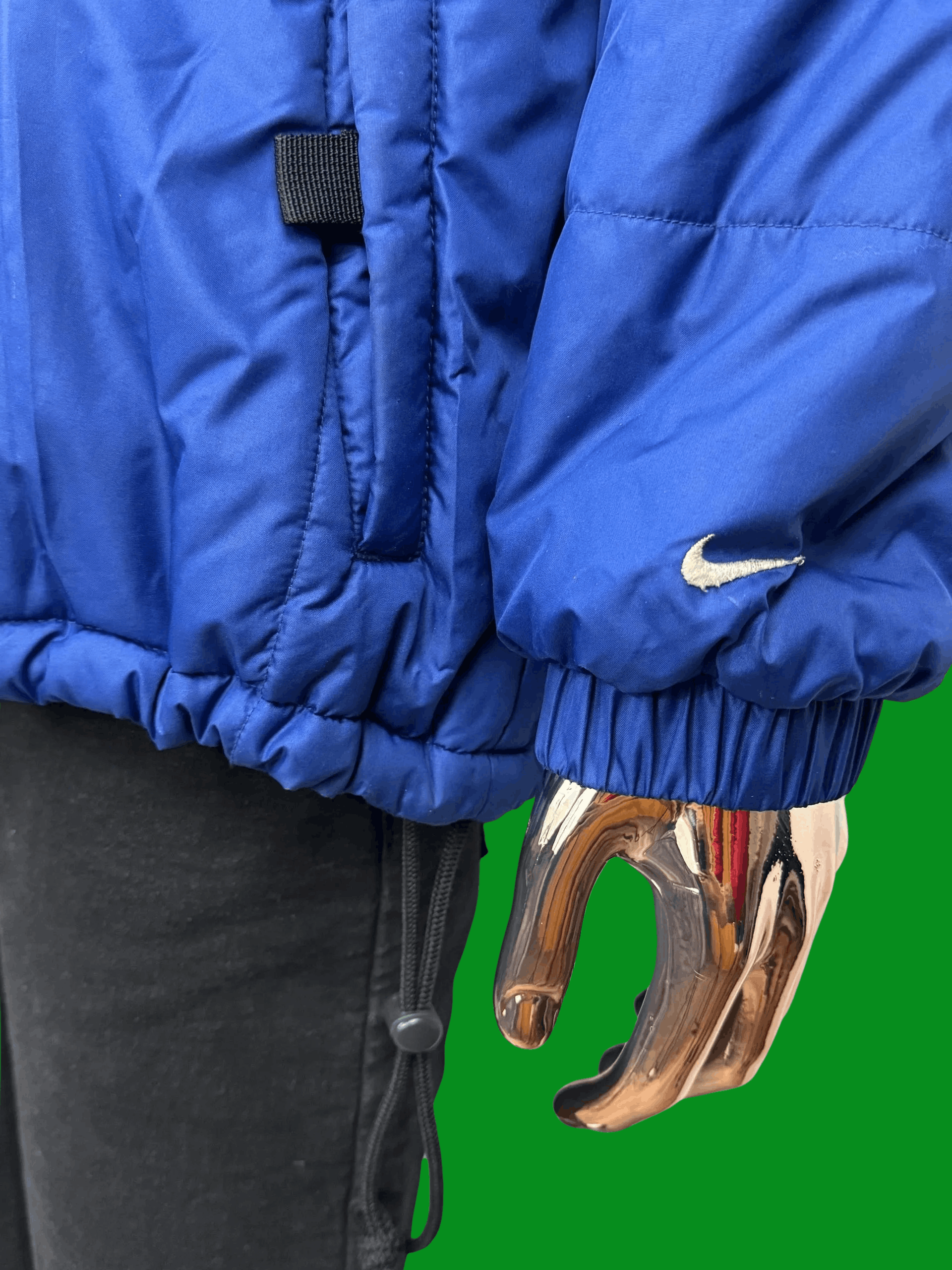 Nike VTG 90s Nike Men’s Indigo Quilted Puffer Jacket Size US L / EU 52-54 / 3 - 5 Thumbnail